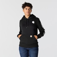 Carhartt Women's Relaxed Fit Logo Graphic Hoodie