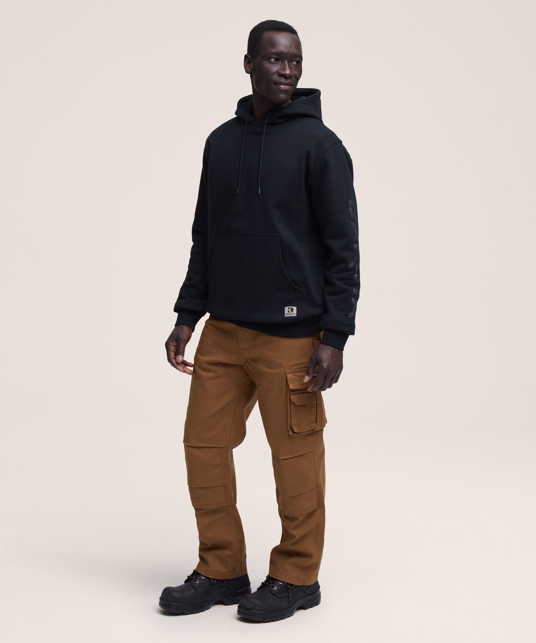 Dakota WorkPro Series Men's Cotton Sleeve Logo Hoodie