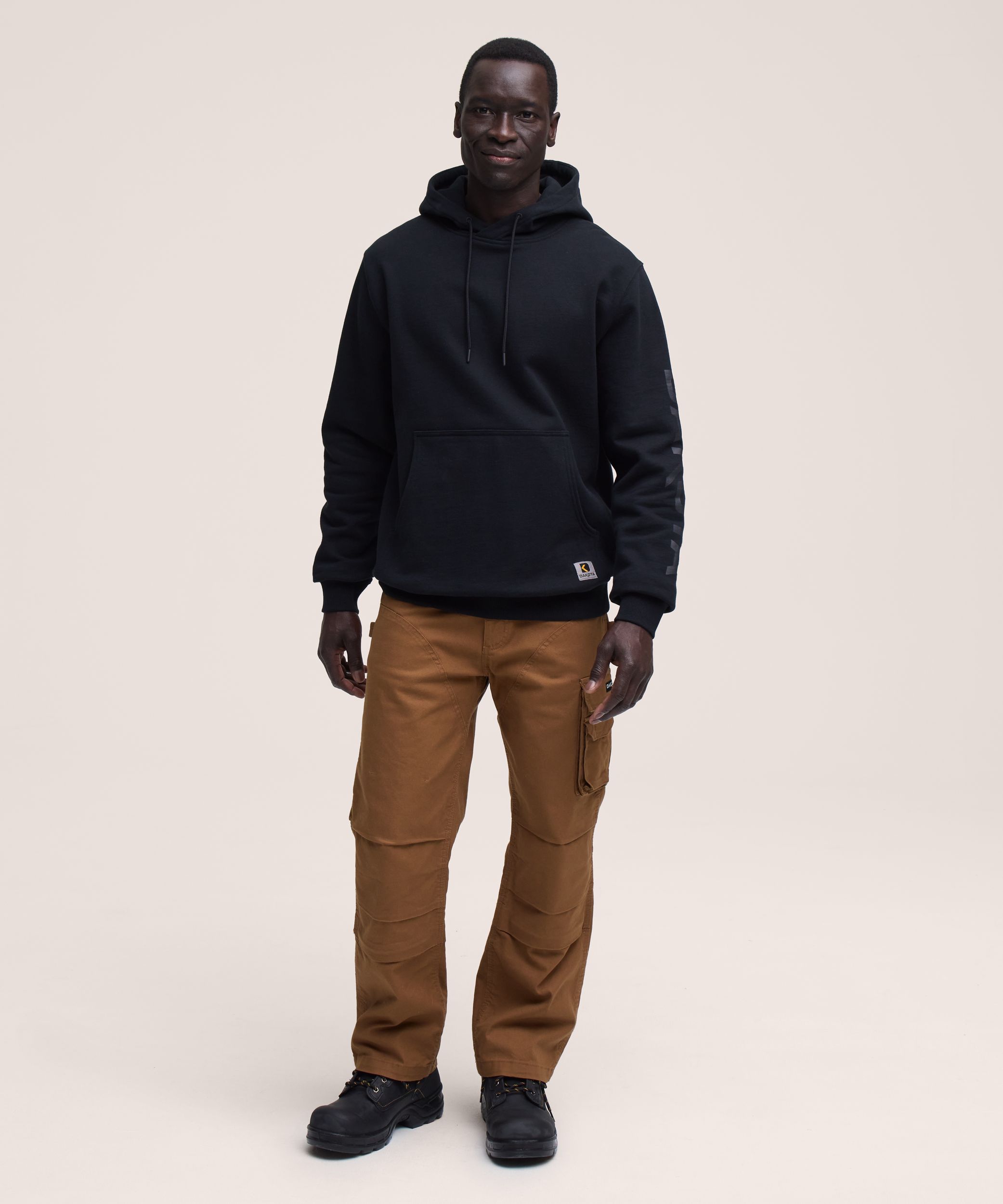 Dakota WorkPro Series Men's Cotton Sleeve Logo Hoodie