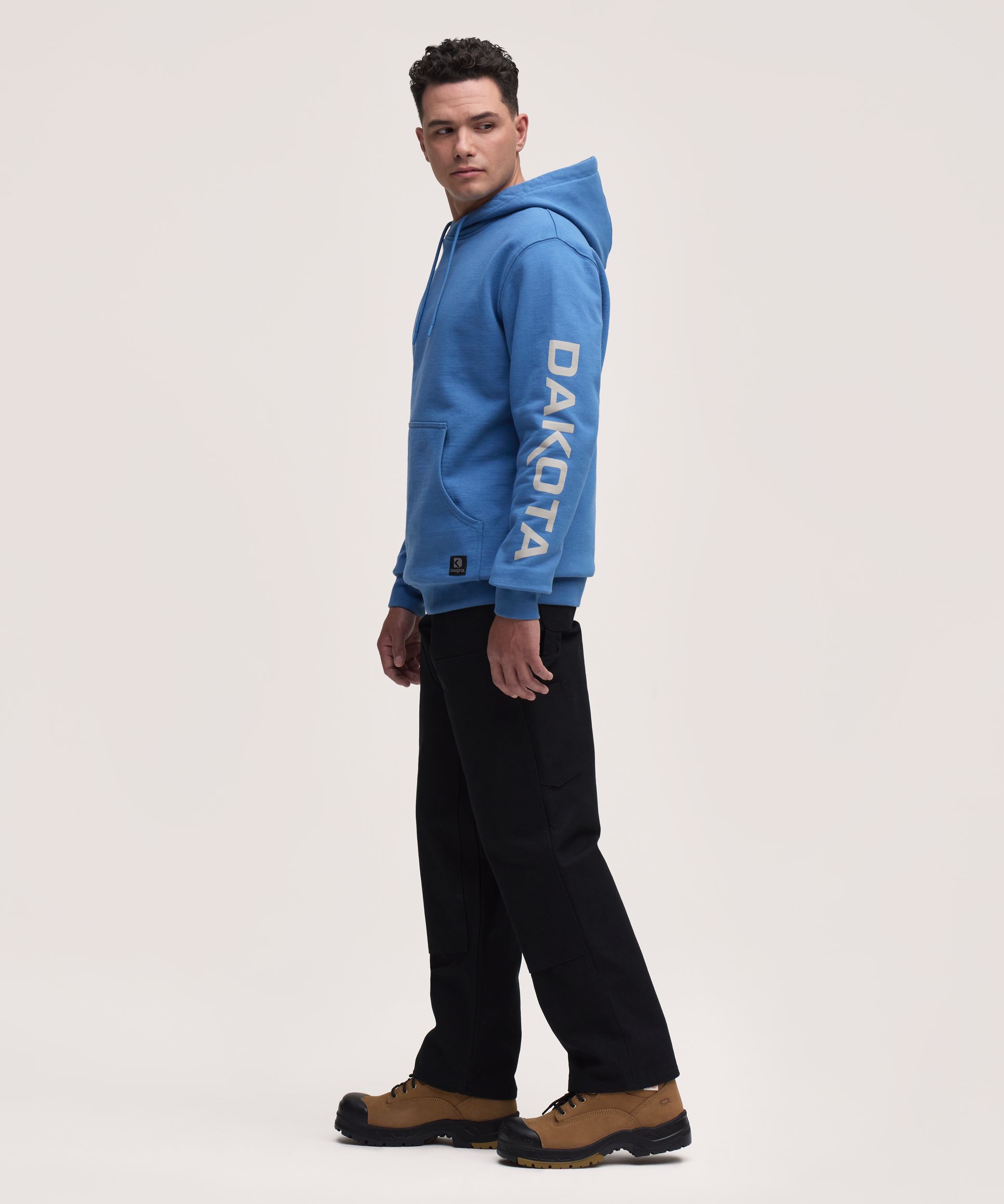 Dakota WorkPro Series Men's Cotton Sleeve Logo Hoodie