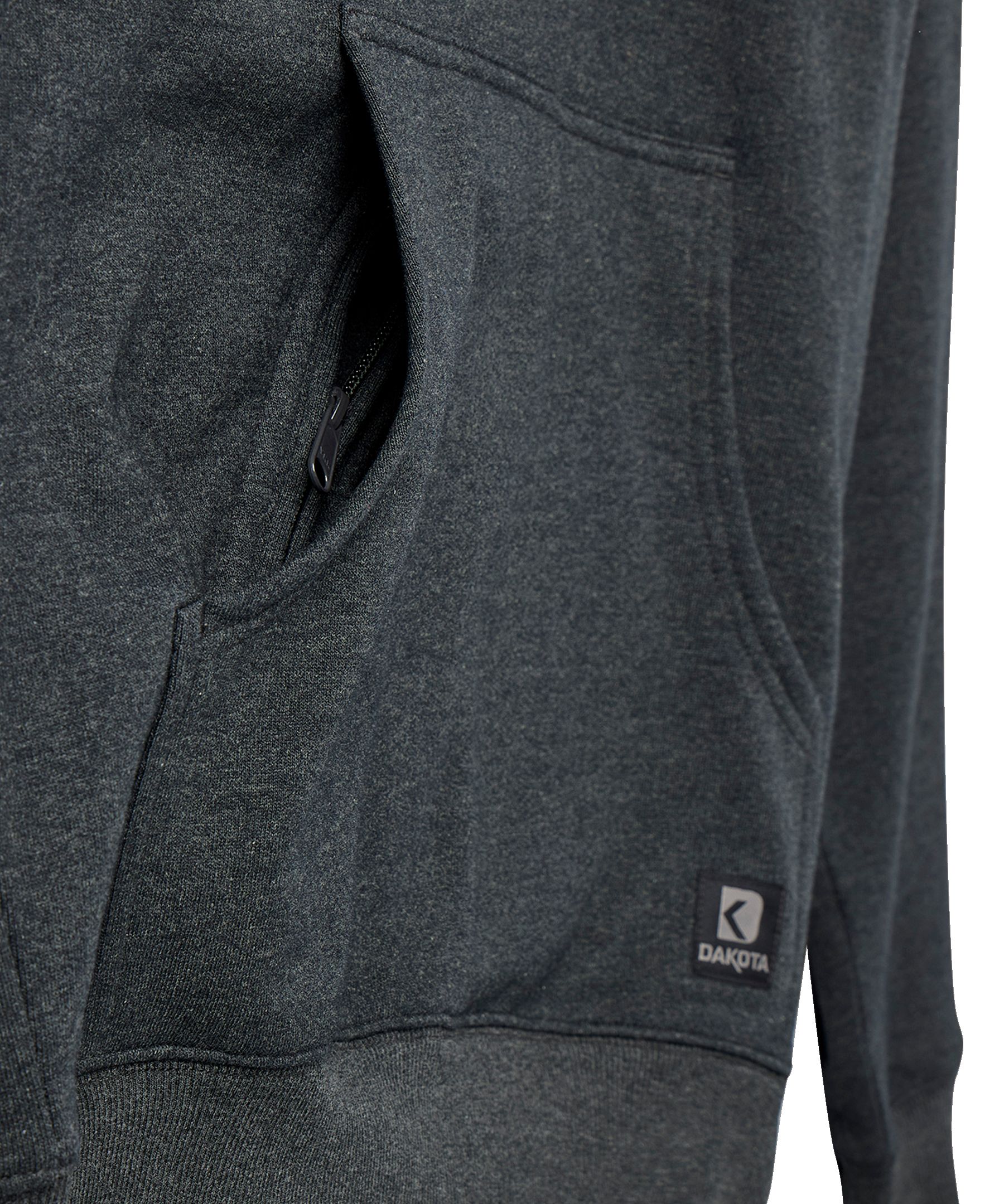 Chandail à capuche en coton avec logo sur la manche pour hommes, série Dakota WorkPro
