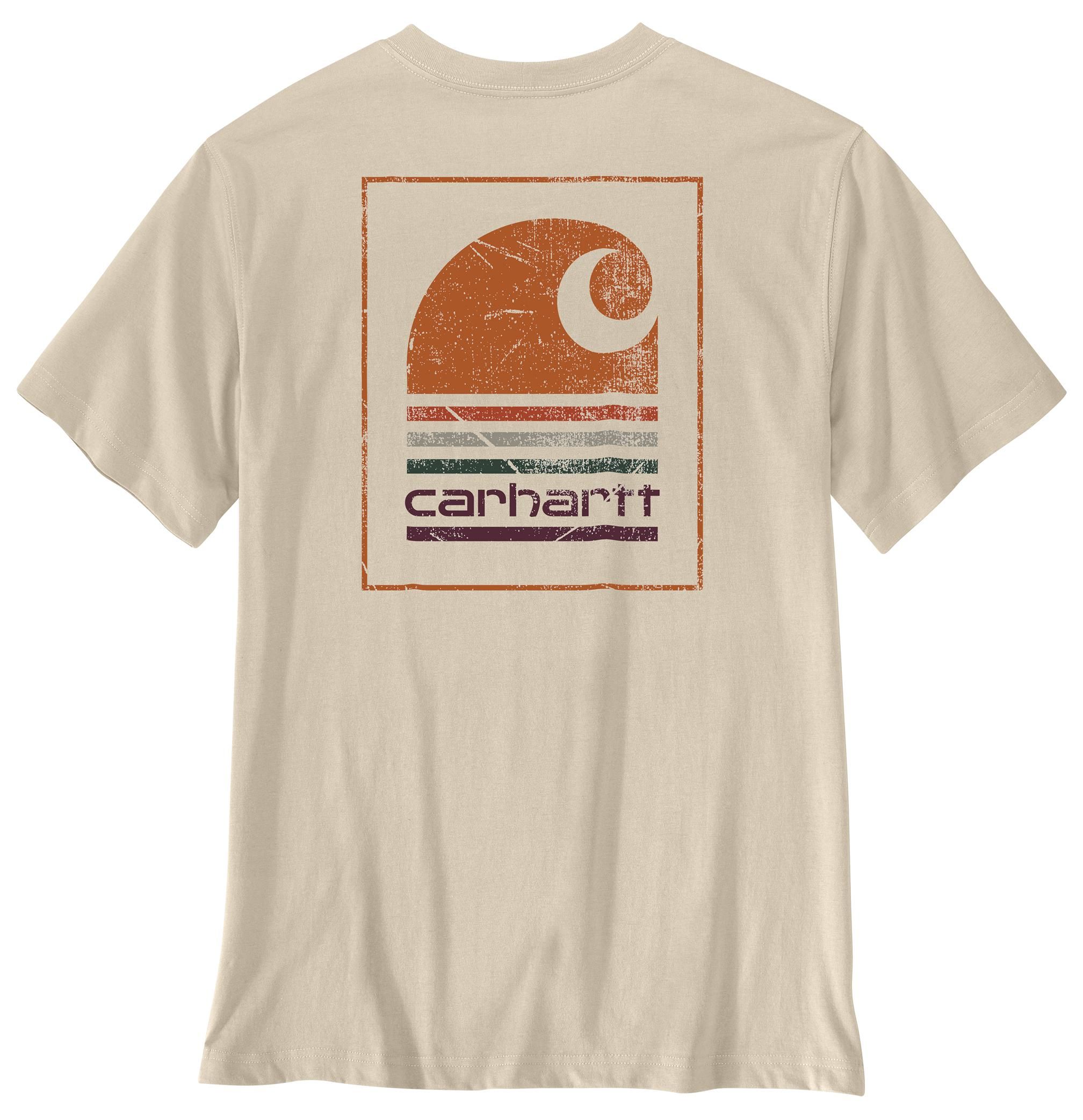 T-shirt décontracté à rayures décolorées pour hommes, Irvine, Carhartt
