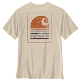 Carhartt Men's Irvine Relaxed Faded Stripe T-Shirt Front_Flat