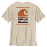 Carhartt Men's Irvine Relaxed Faded Stripe T-Shirt Back_Flat