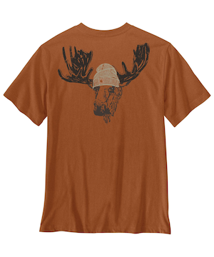 T-shirt décontracté à motif d’orignal pour hommes, Irvine, Carhartt