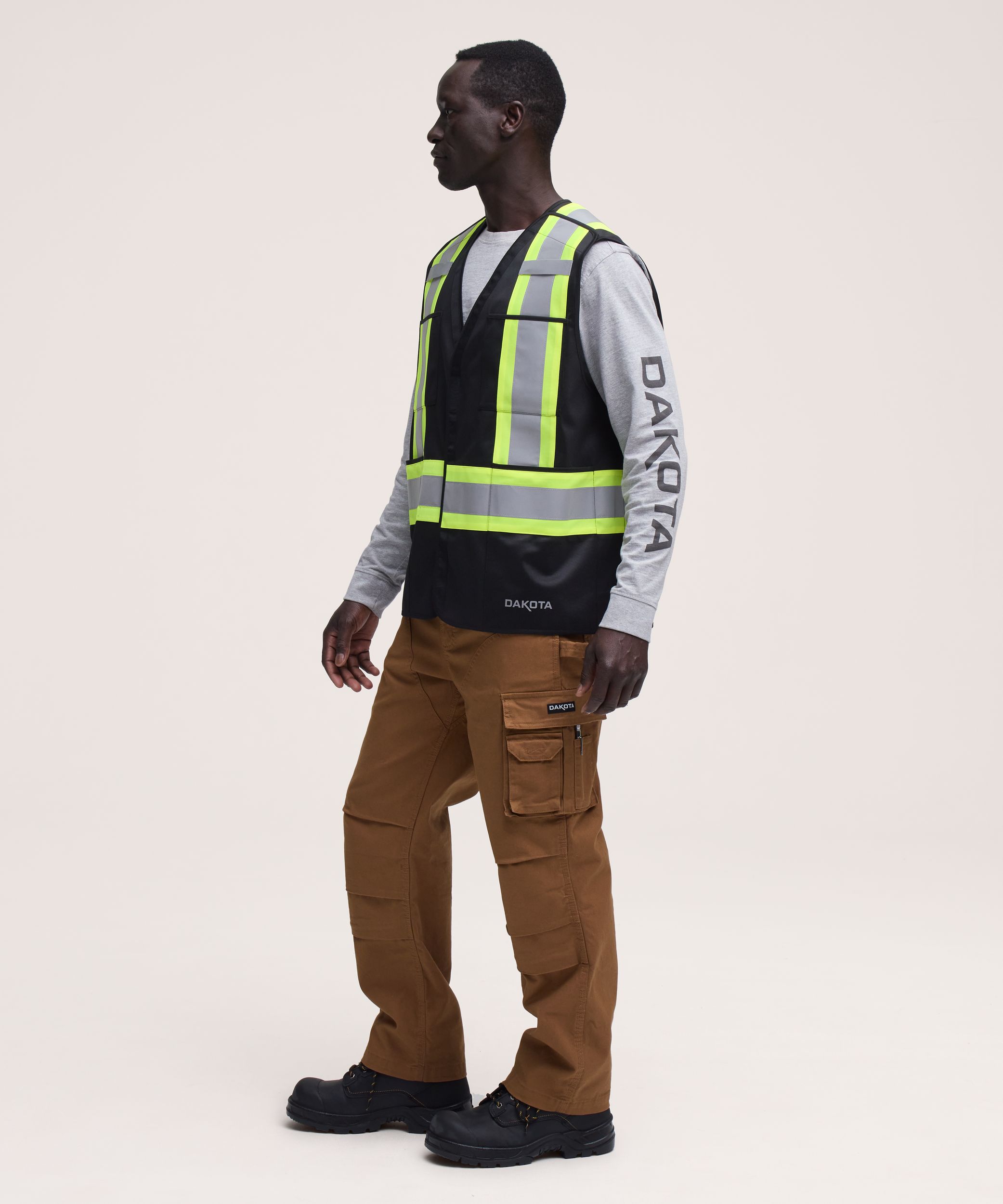 Dakota WorkPro Series Men's Class 1 Hi-Vis Tear-Away Safety Vest