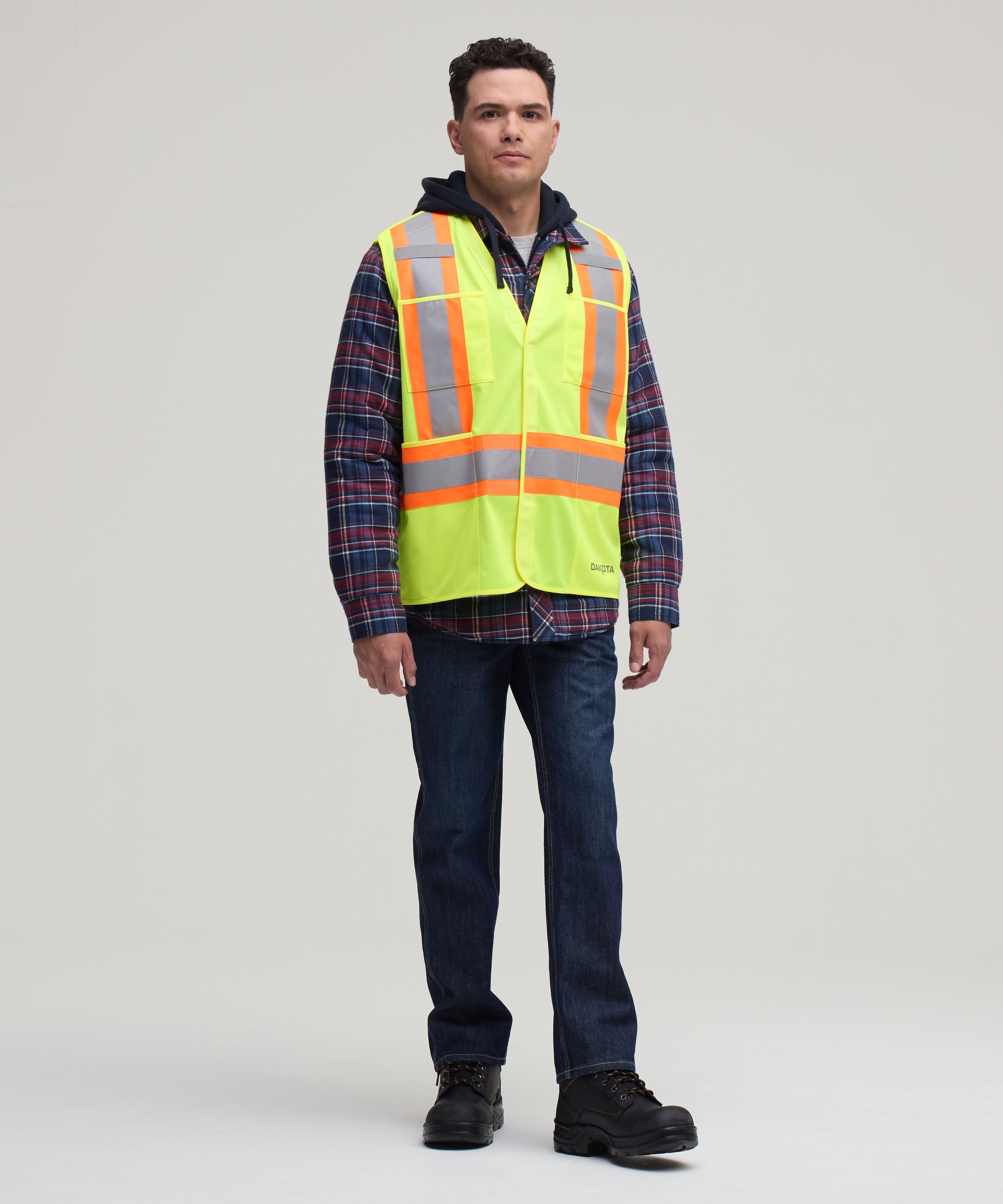 Gilet de sécurité haute visibilité détachable pour hommes, Catégorie&nbsp;2, série Dakota WorkPro