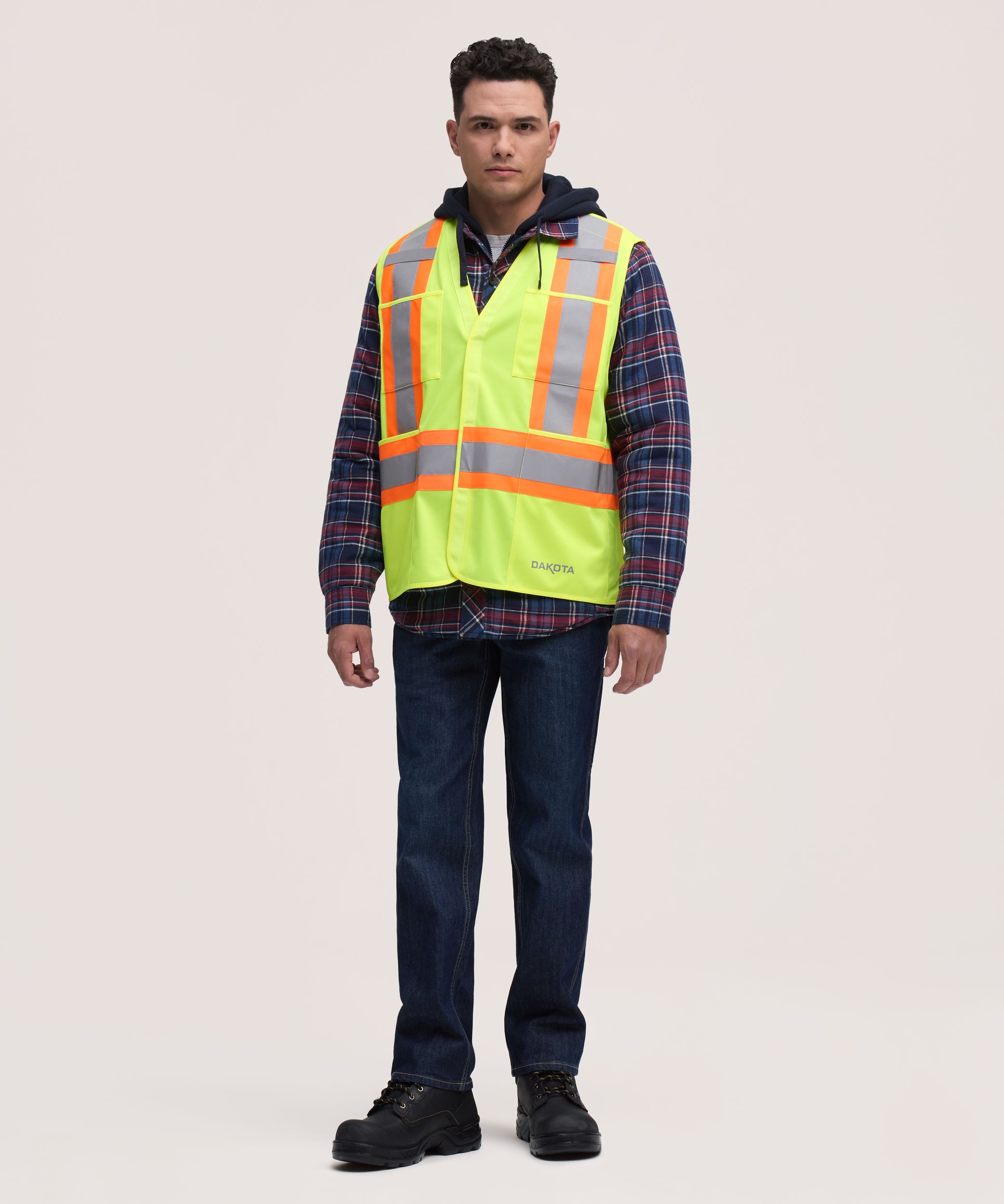 Gilet de sécurité haute visibilité détachable pour hommes, Catégorie&nbsp;2, série Dakota WorkPro