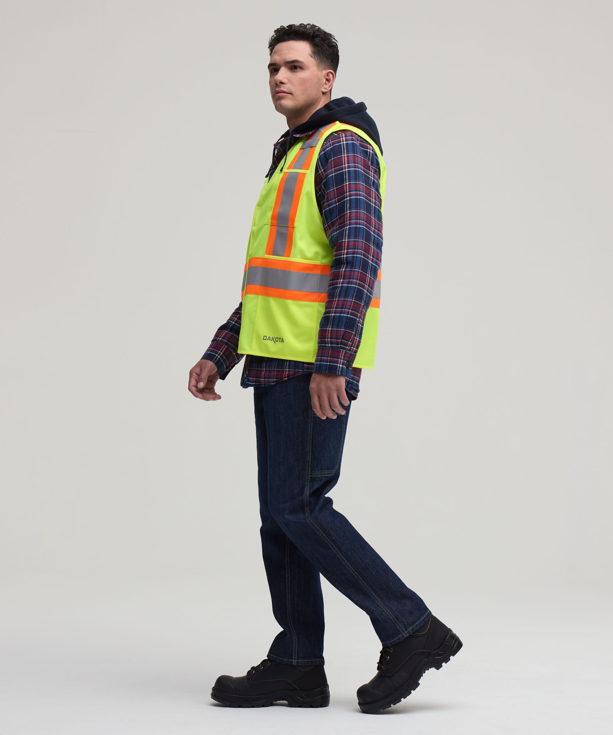 Gilet de sécurité haute visibilité détachable pour hommes, Catégorie&nbsp;2, série Dakota WorkPro