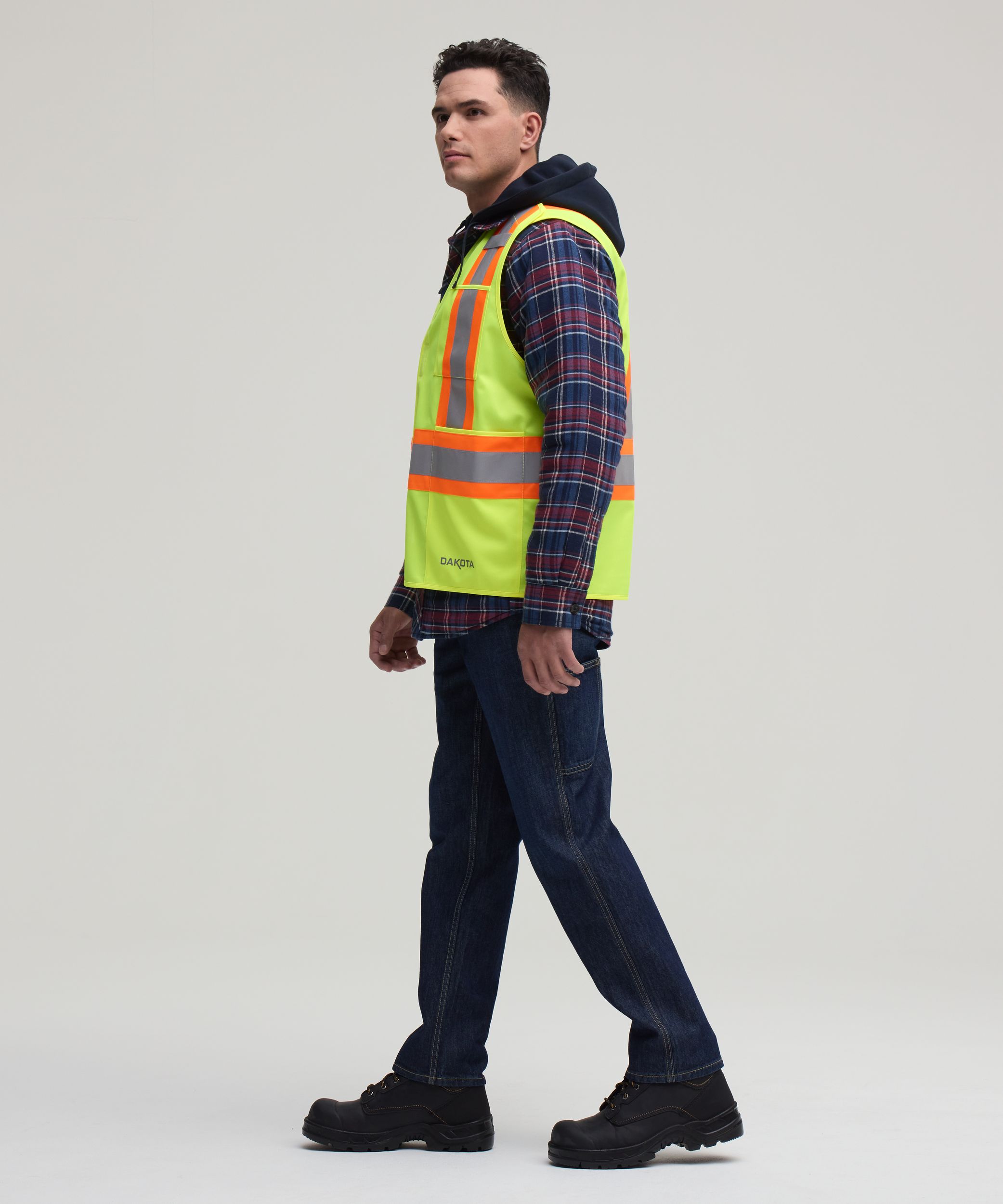 Gilet de sécurité haute visibilité détachable pour hommes, Catégorie&nbsp;2, série Dakota WorkPro