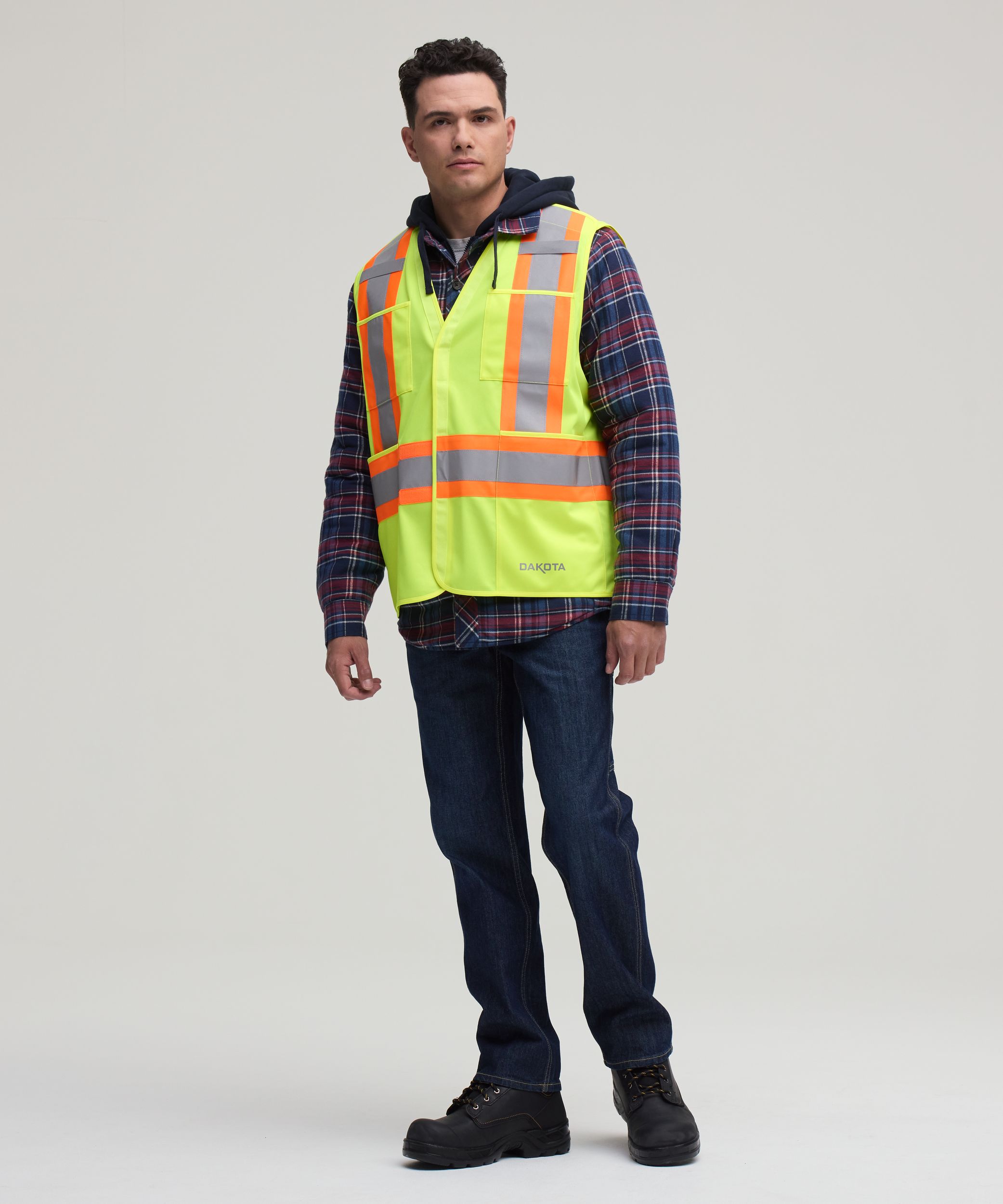 Gilet de sécurité haute visibilité détachable pour hommes, Catégorie&nbsp;2, série Dakota WorkPro