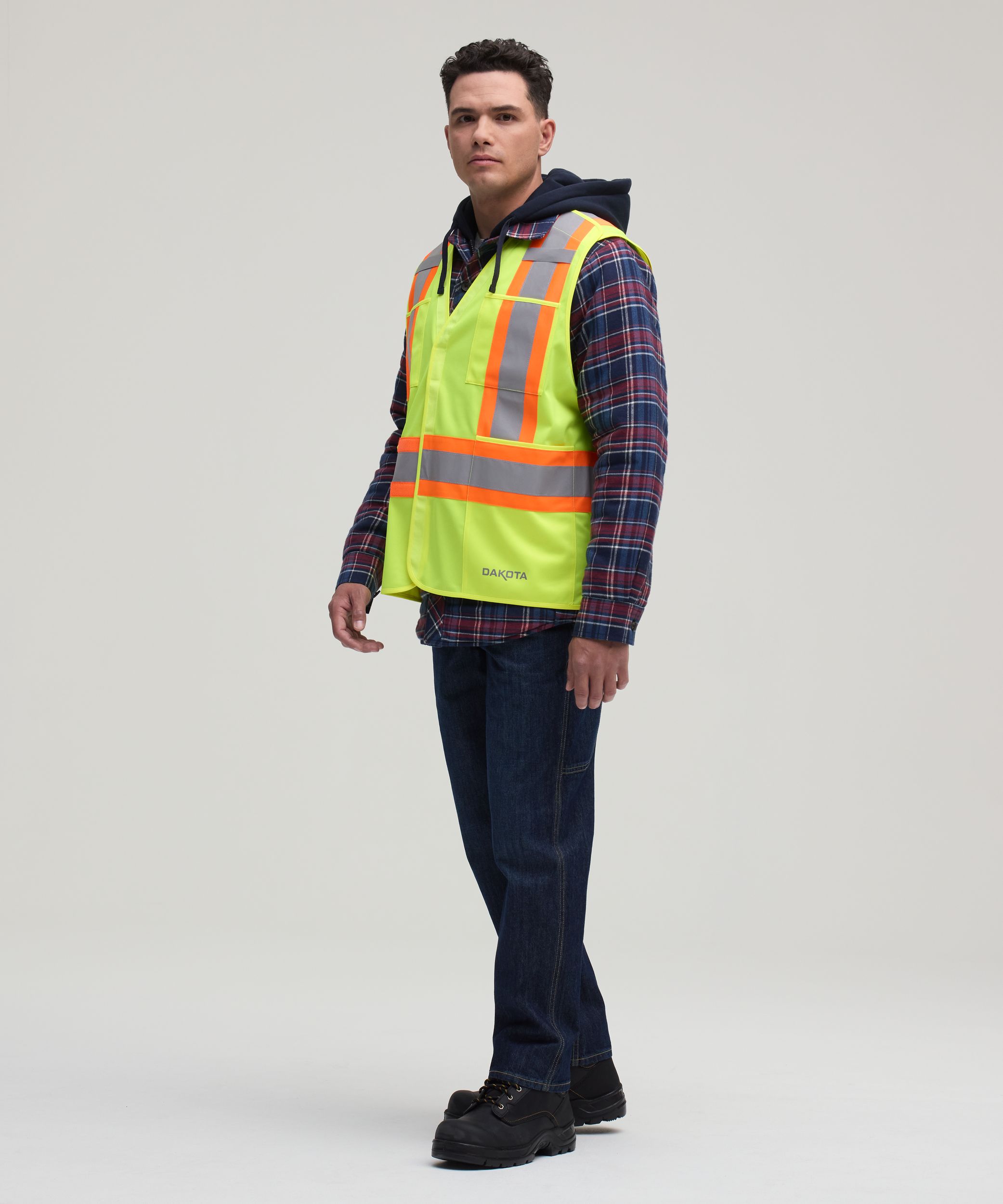 Gilet de sécurité haute visibilité détachable pour hommes, Catégorie&nbsp;2, série Dakota WorkPro