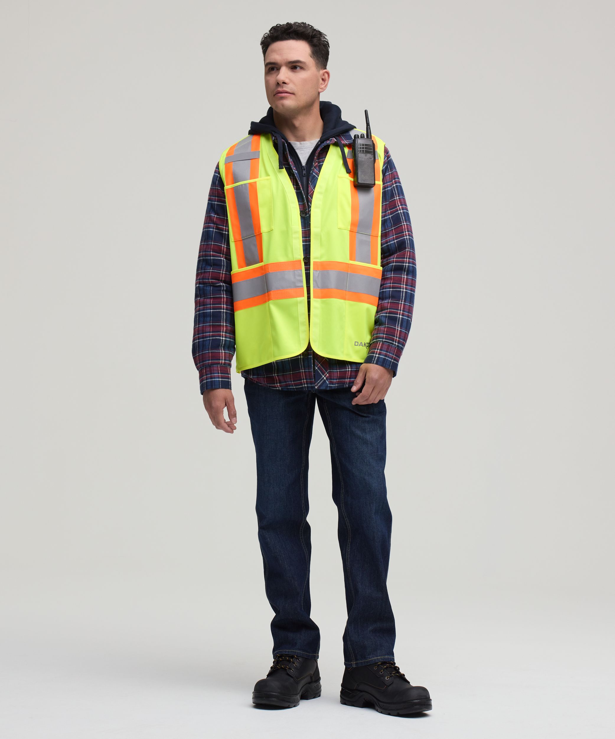 Gilet de sécurité haute visibilité détachable pour hommes, Catégorie&nbsp;2, série Dakota WorkPro