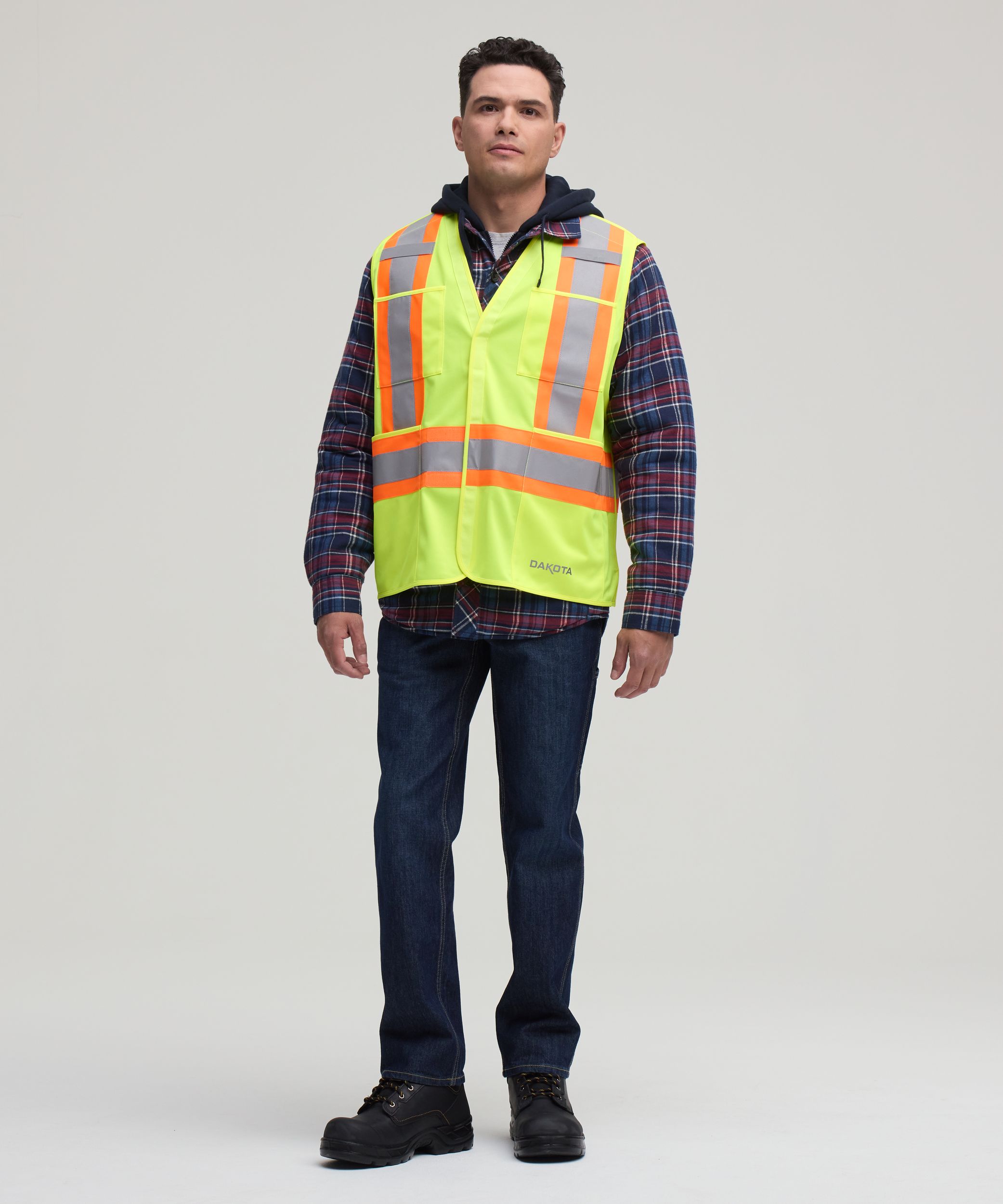 Gilet de sécurité haute visibilité détachable pour hommes, Catégorie&nbsp;2, série Dakota WorkPro