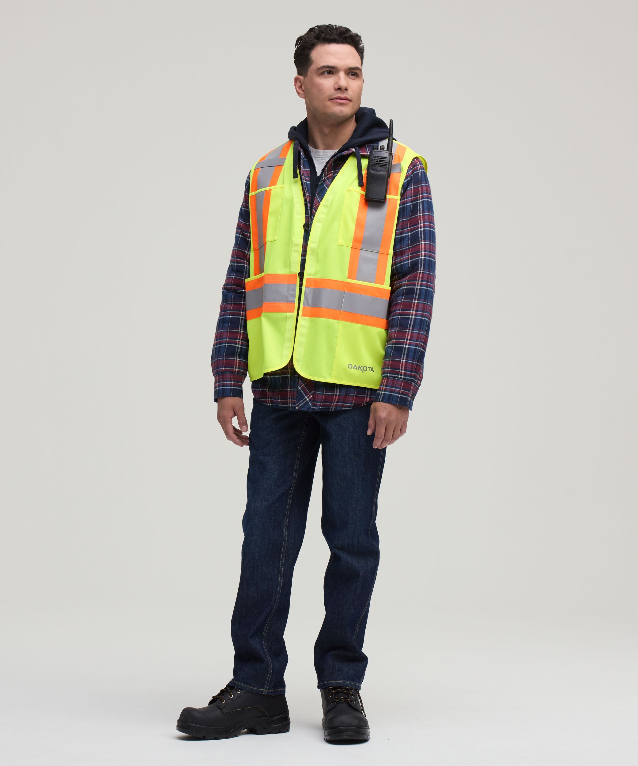 Gilet de sécurité haute visibilité détachable pour hommes, Catégorie&nbsp;2, série Dakota WorkPro