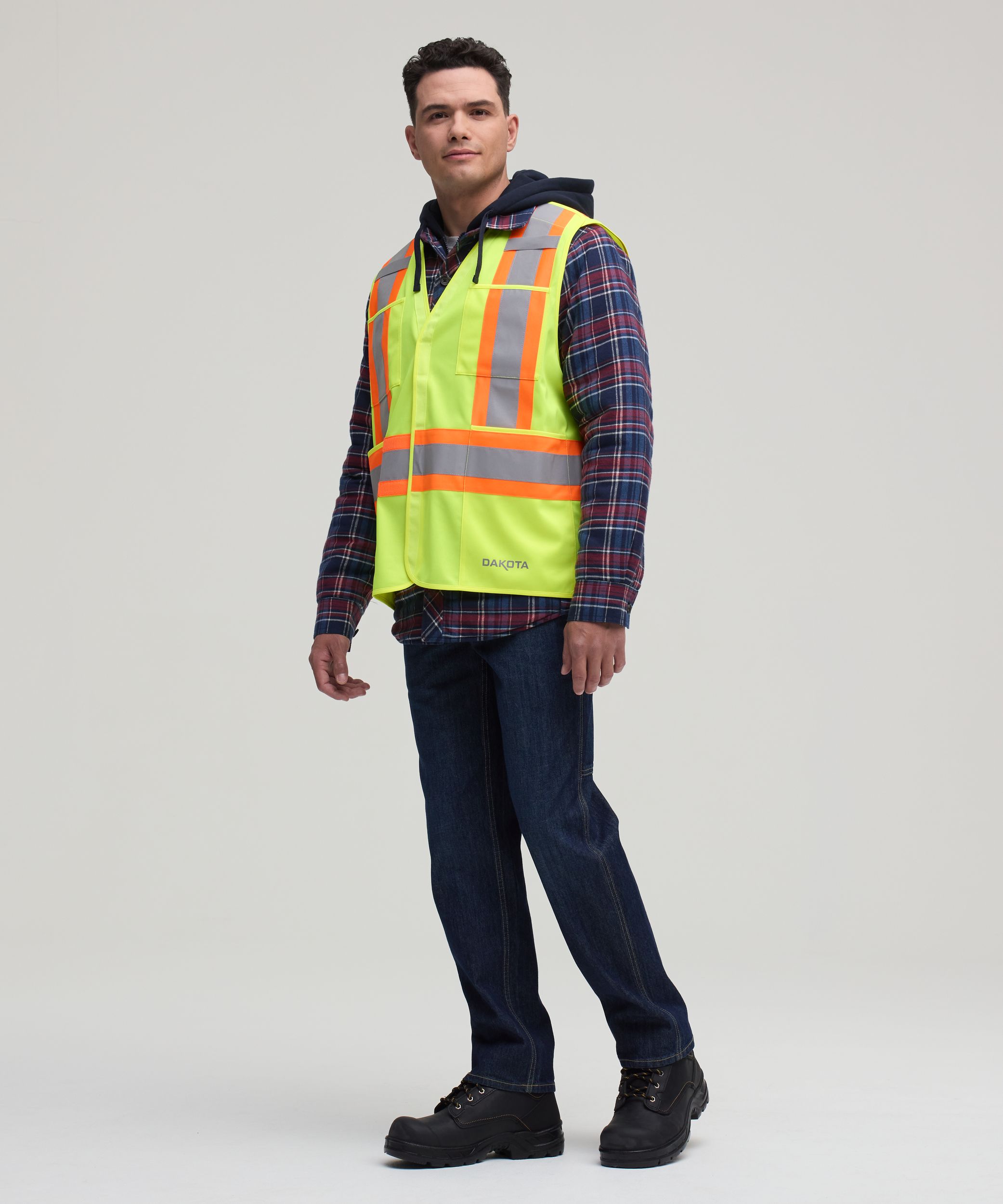 Gilet de sécurité haute visibilité détachable pour hommes, Catégorie&nbsp;2, série Dakota WorkPro