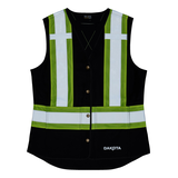 Dakota WorkPro Series Women's Class 1 Hi-Vis Safety Vest Front_Flat