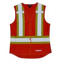Dakota WorkPro Series Women's Class 2 Hi-Vis Safety Vest Front_Flat