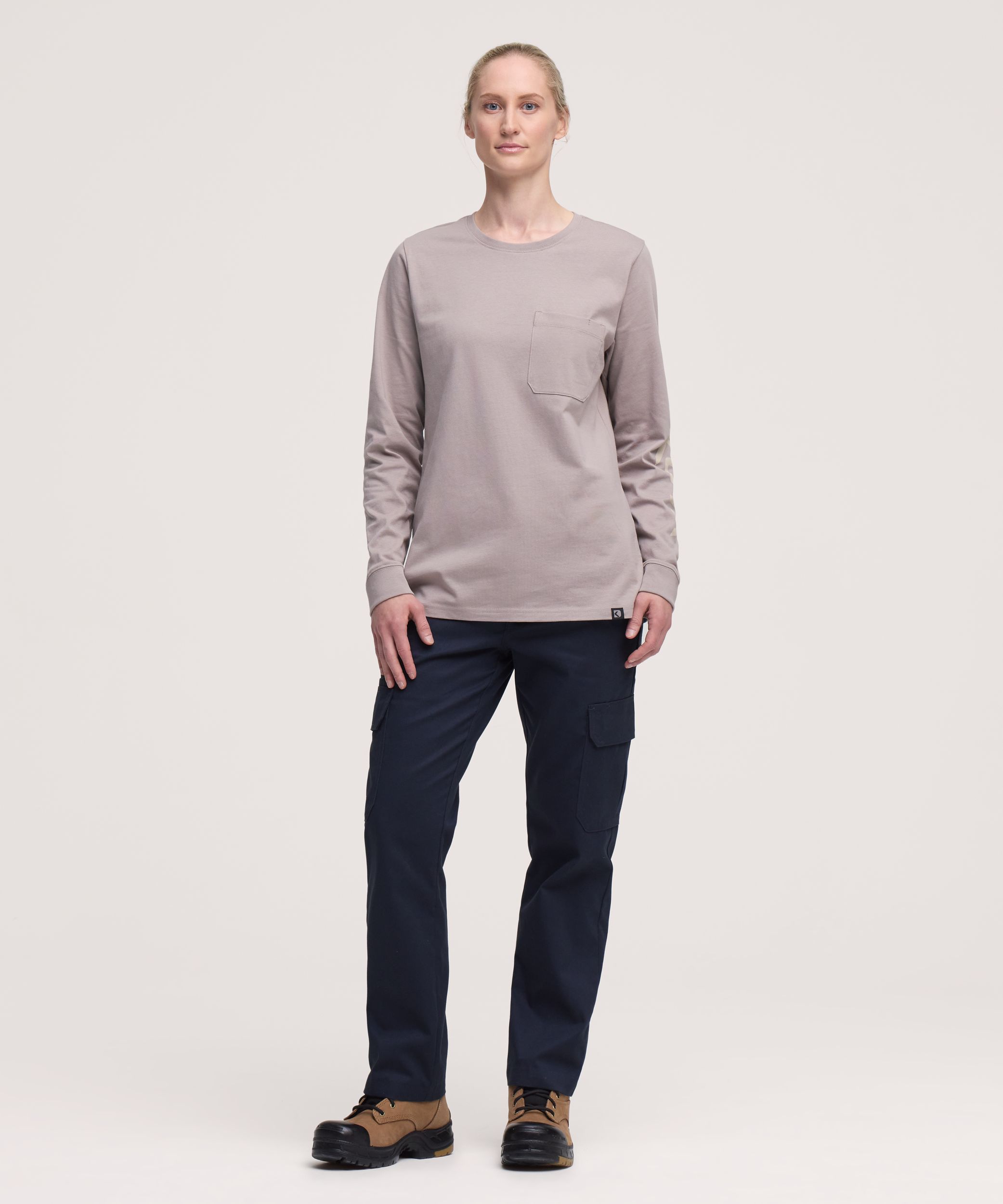 T-shirt à manches longues avec poche pour femmes, série Dakota WorkPro