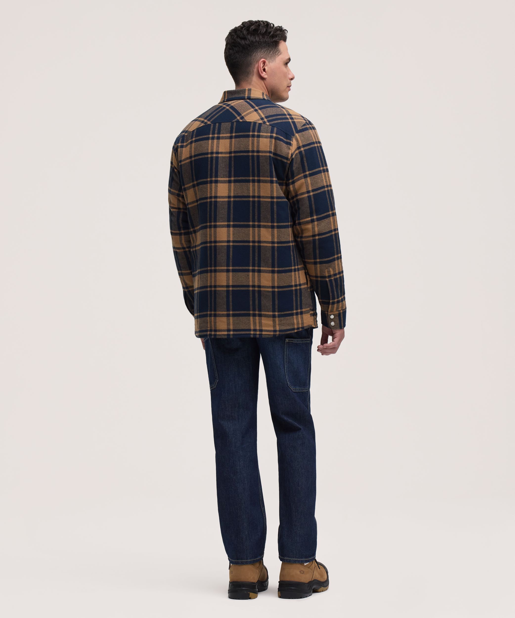 Aggressor Men's Quilted Flannel Snap Work Shirt