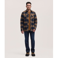 Chemise de travail à boutons-pression en flanelle matelassée pour hommes, Aggressor