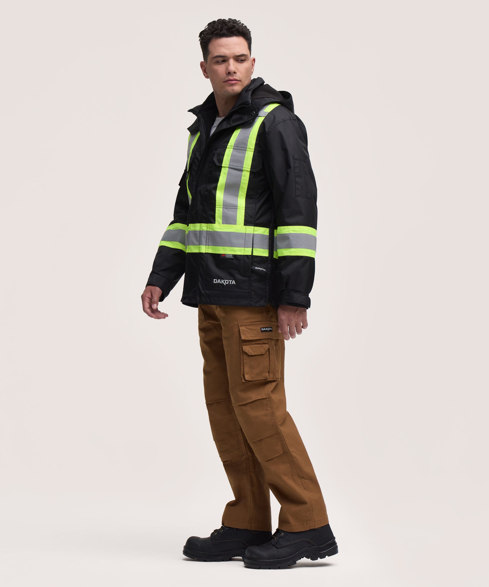 Dakota WorkPro Series Men's 3-in-1 Class 1 Hi-Vis Jacket