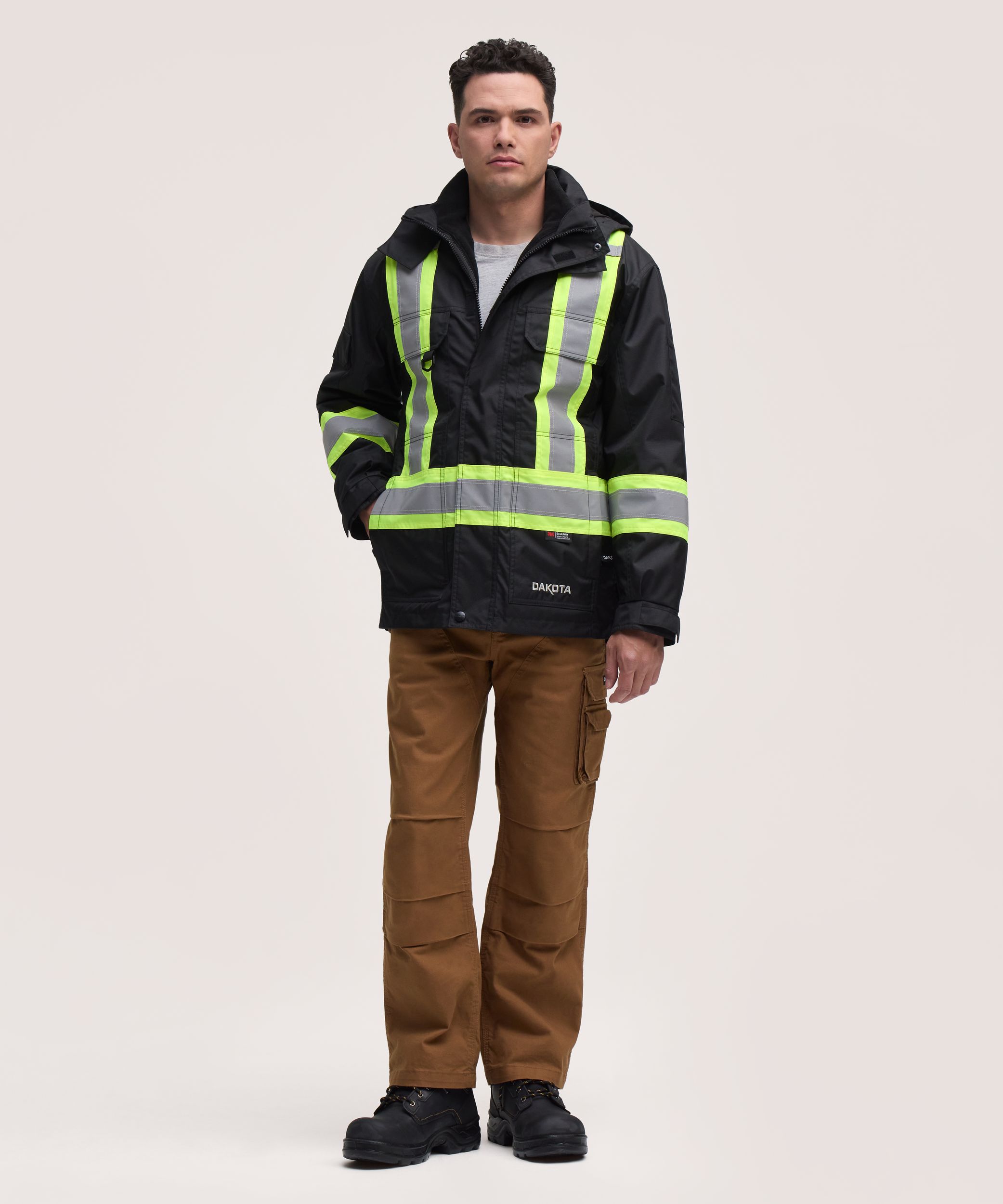 Dakota WorkPro Series Men's 3-in-1 Class 1 Hi-Vis Jacket