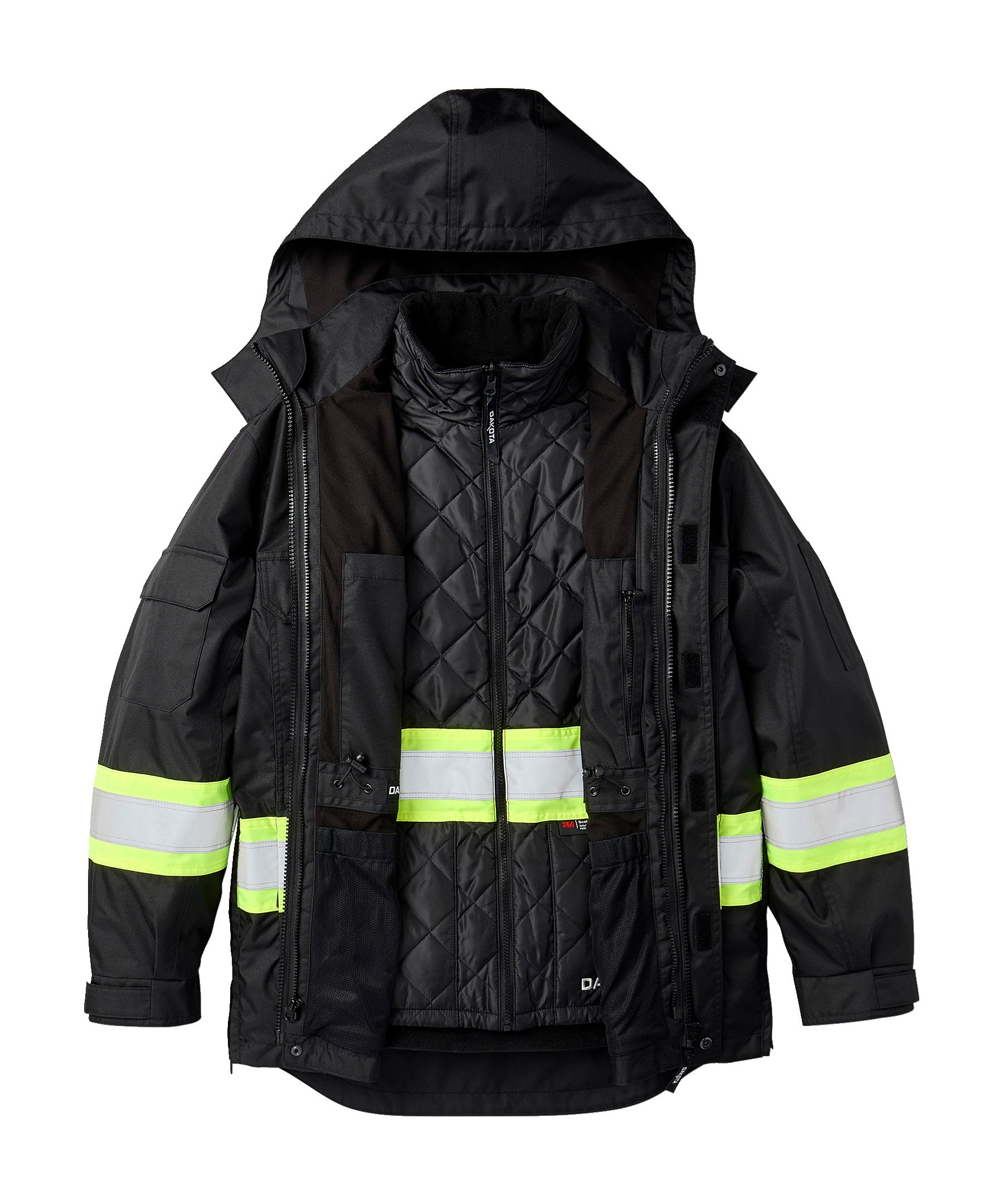 Dakota WorkPro Series Men's 3-in-1 Class 1 Hi-Vis Jacket