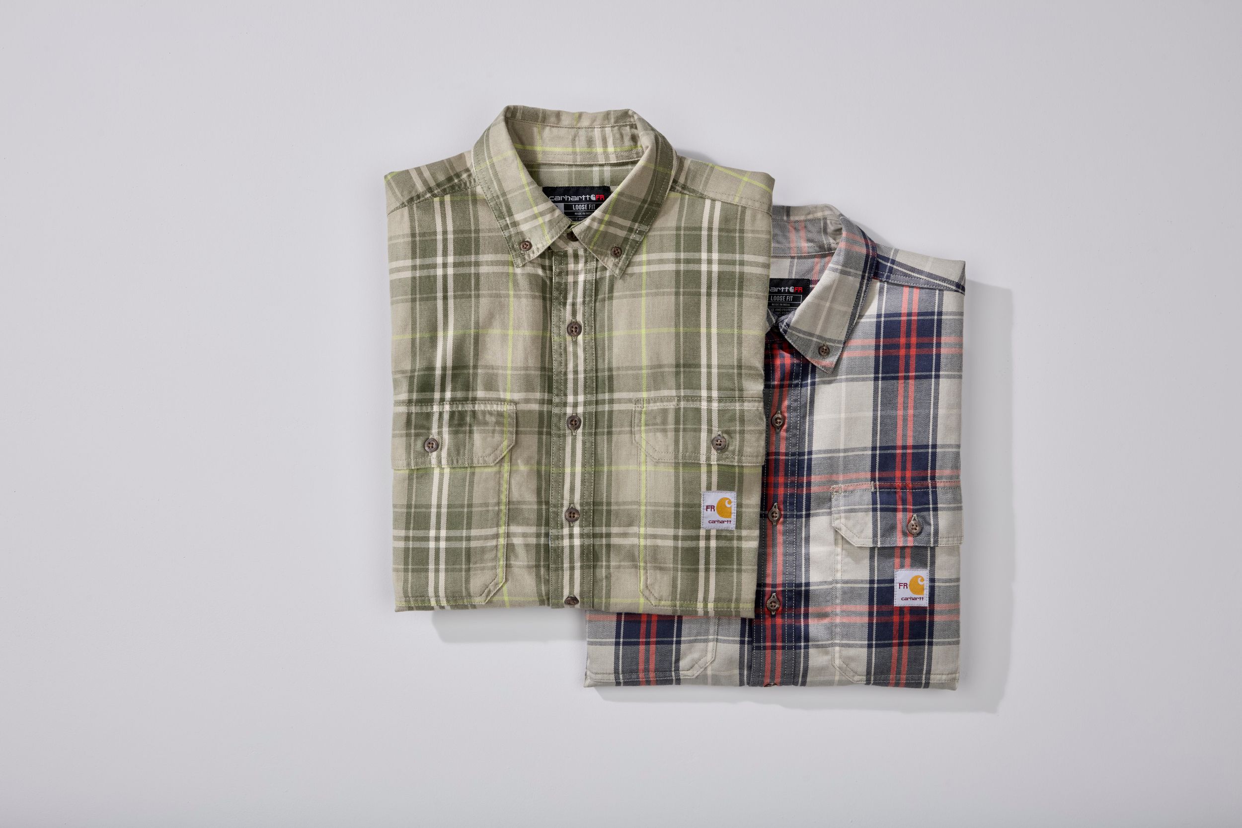 Carhartt Men's Flame Resistant Long Sleeve Plaid Shirt