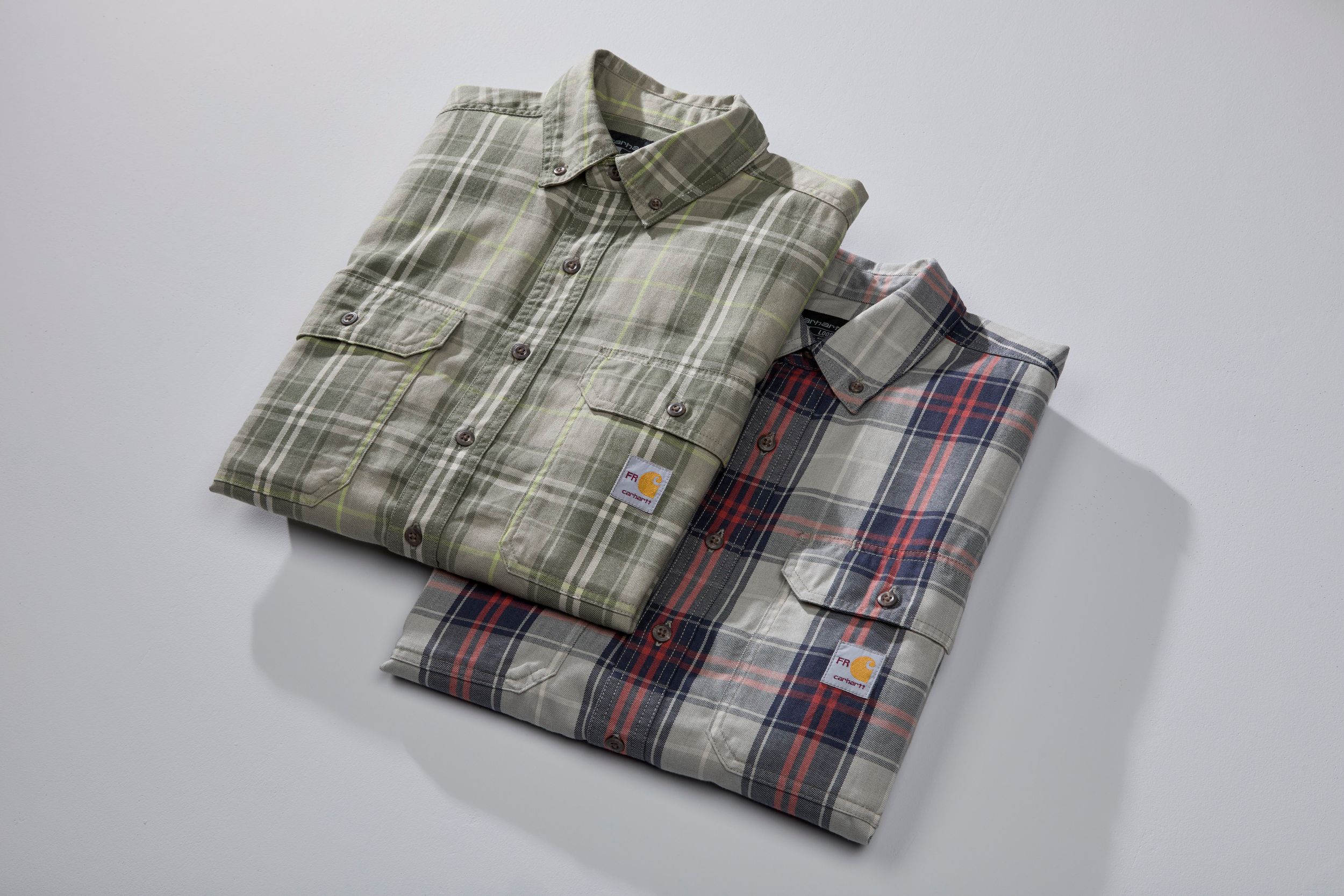 Carhartt Men's Flame Resistant Long Sleeve Plaid Shirt