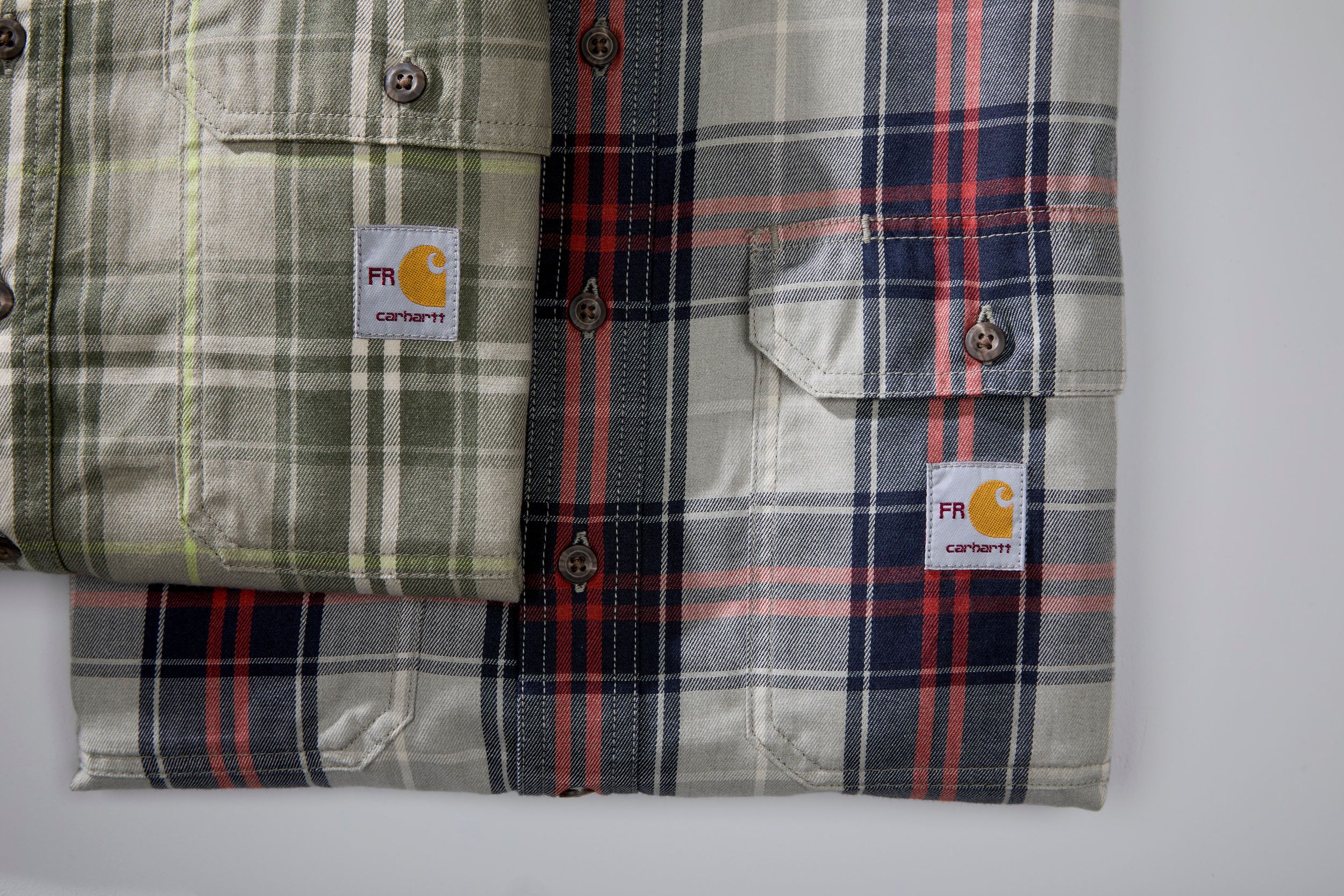 Carhartt Men's Flame Resistant Long Sleeve Plaid Shirt