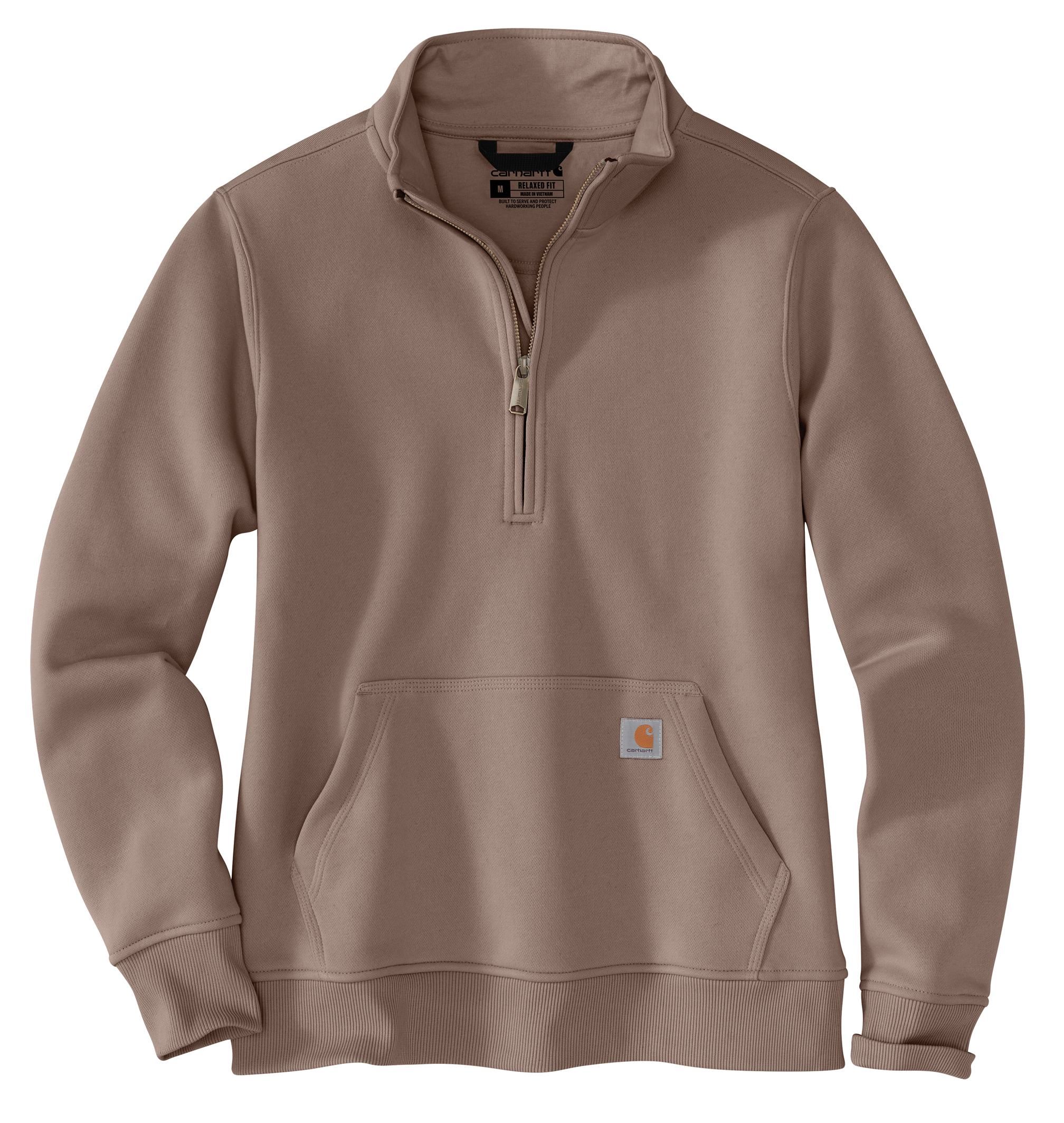 Carhartt Women's Relaxed Fit Mock Neck 1/4 Zip Sweater