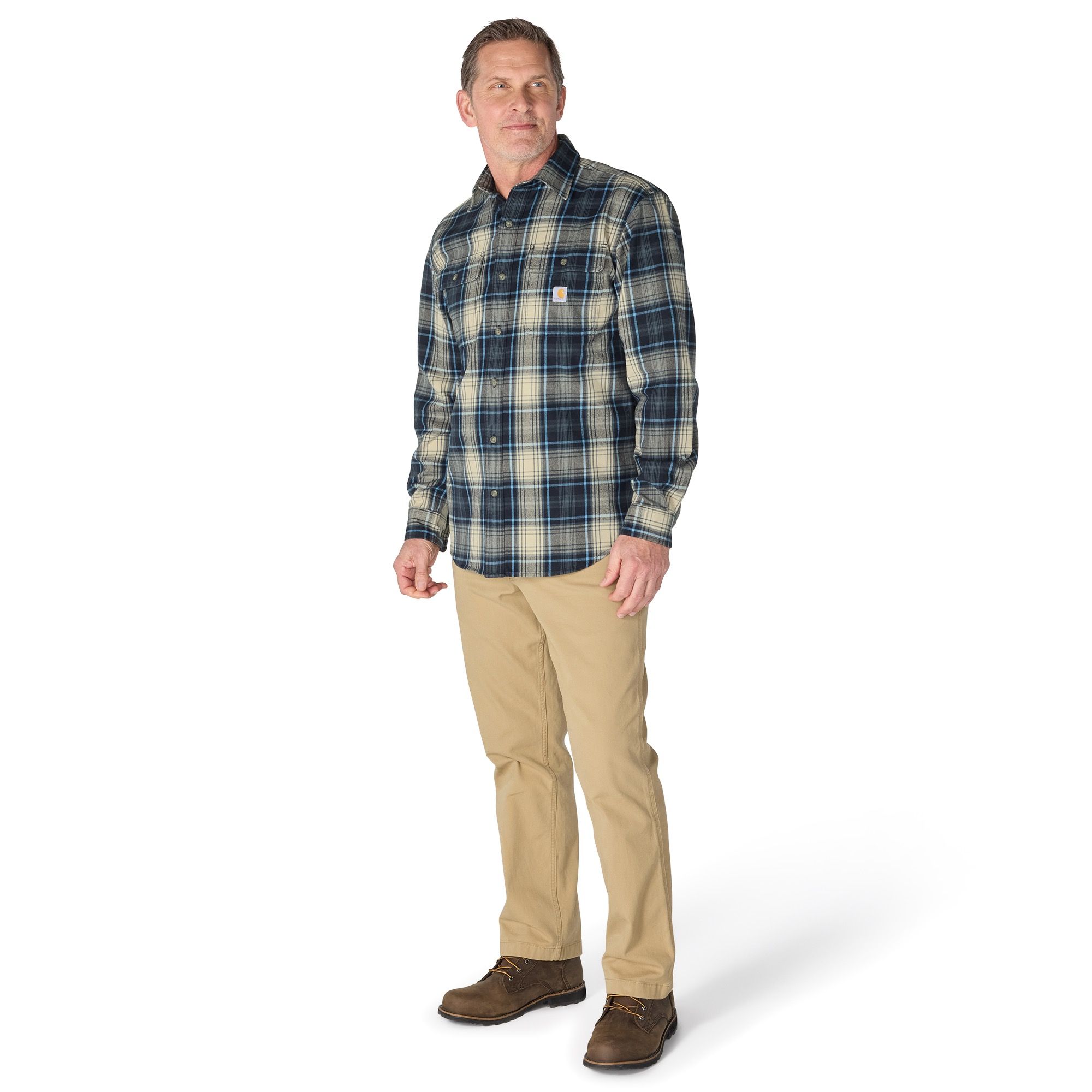 Carhart Men's Heavyweight Flannel Plaid Shirt
