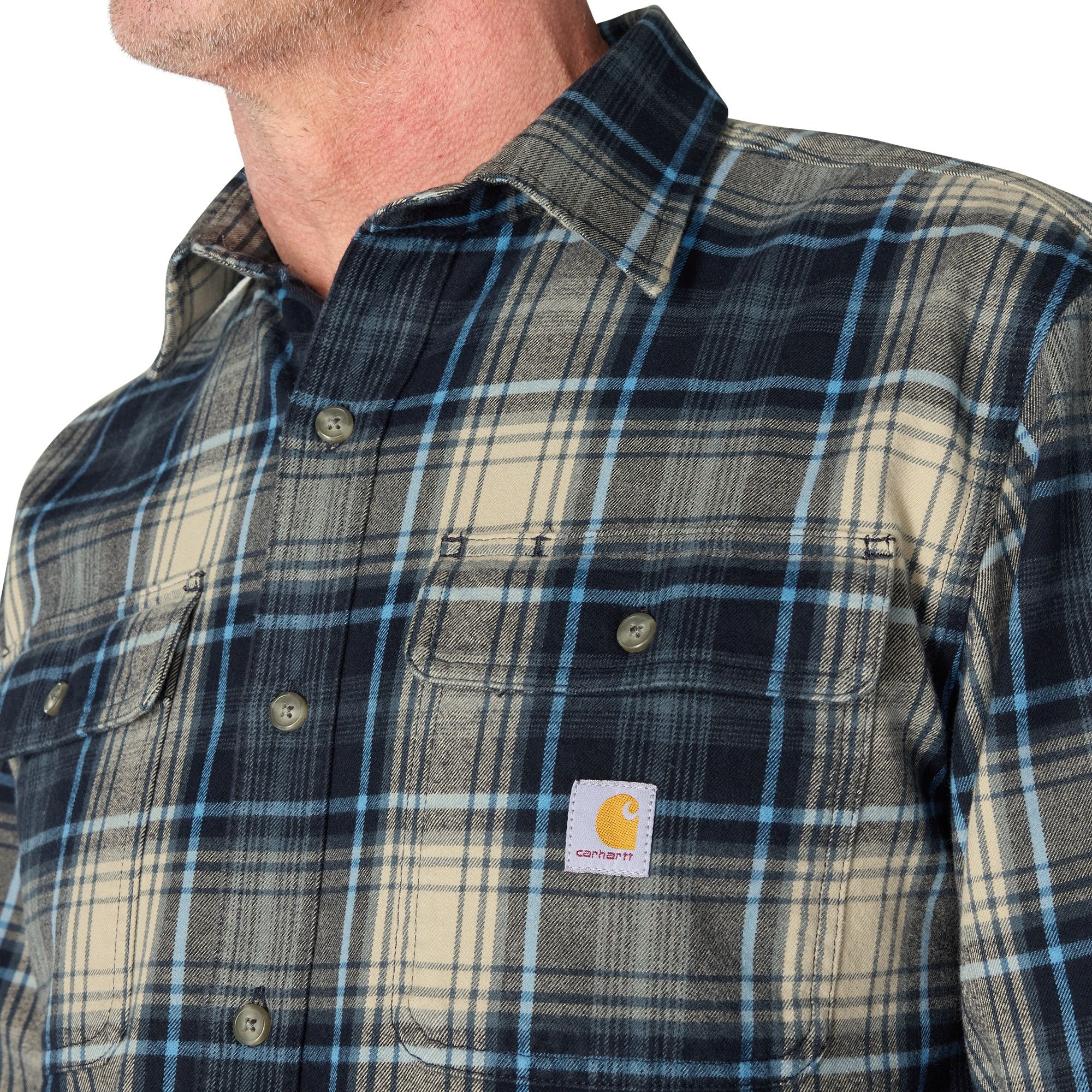 Carhart Men's Heavyweight Flannel Plaid Shirt