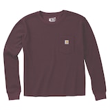 T-shirt ample à manches longues à point de brioche pour femmes, Carhartt Front_Flat