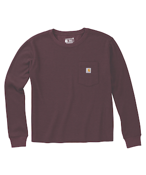 T-shirt ample à manches longues à point de brioche pour femmes, Carhartt