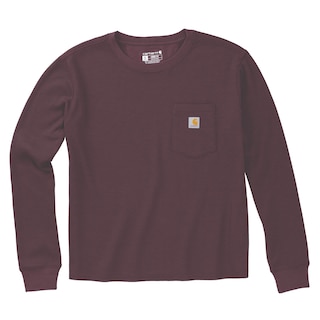 Carhartt Waffle T-shirt à manches longues en tricot pour femme
