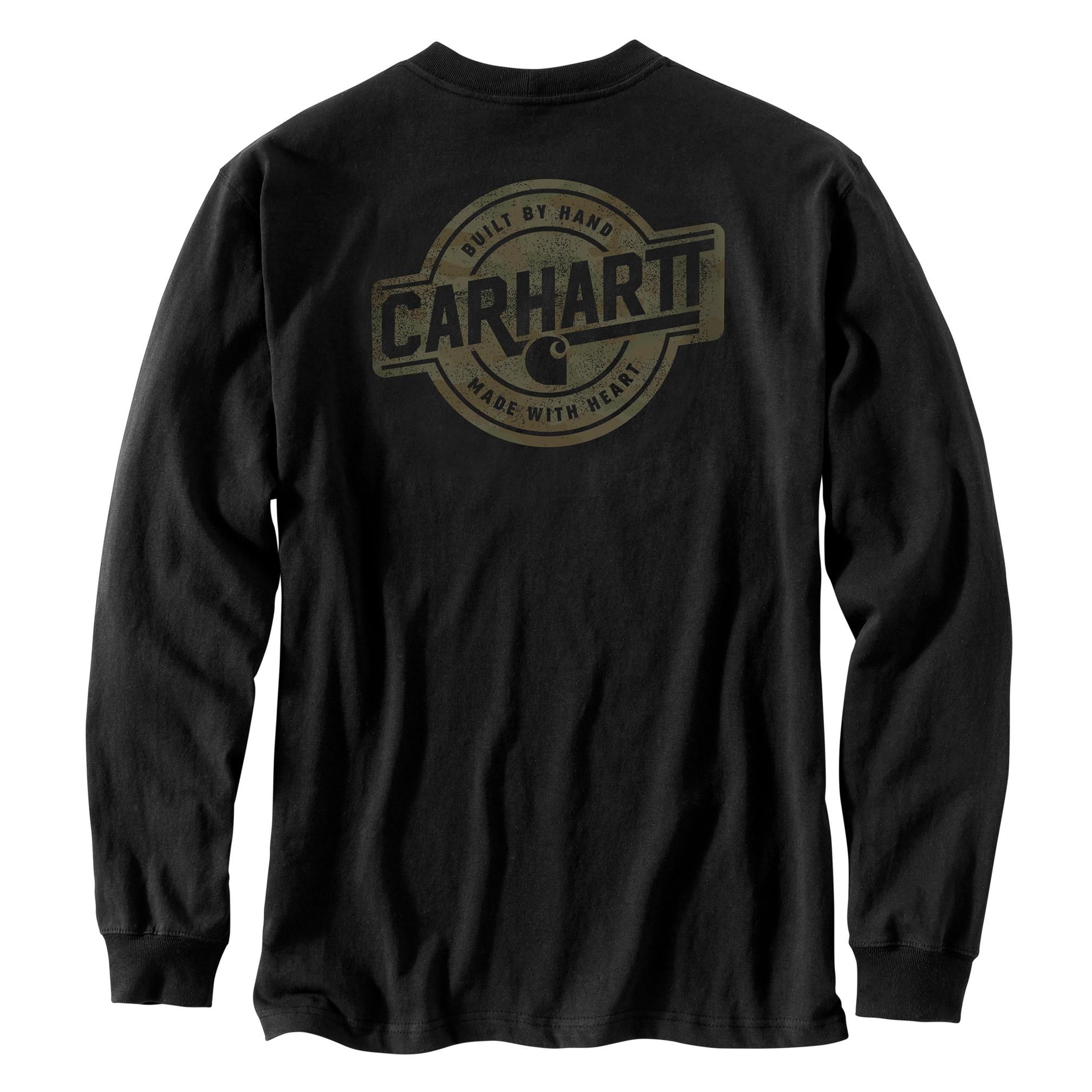 Carhartt Men's Irvine Relaxed Camo Badge Long Sleeve T-Shirt