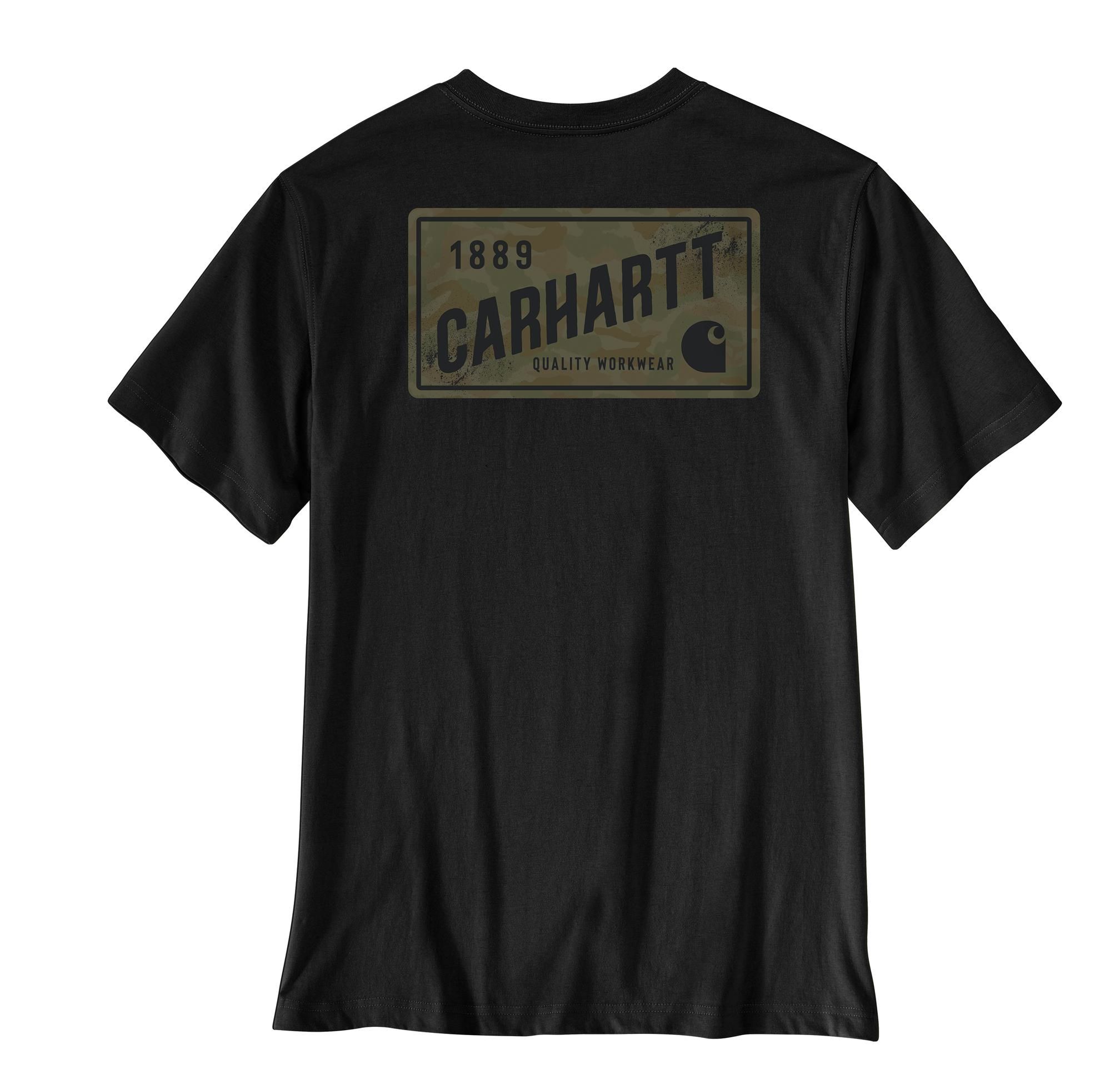 Carhartt Men's Irvine Relaxed Camo License Plate T-Shirt