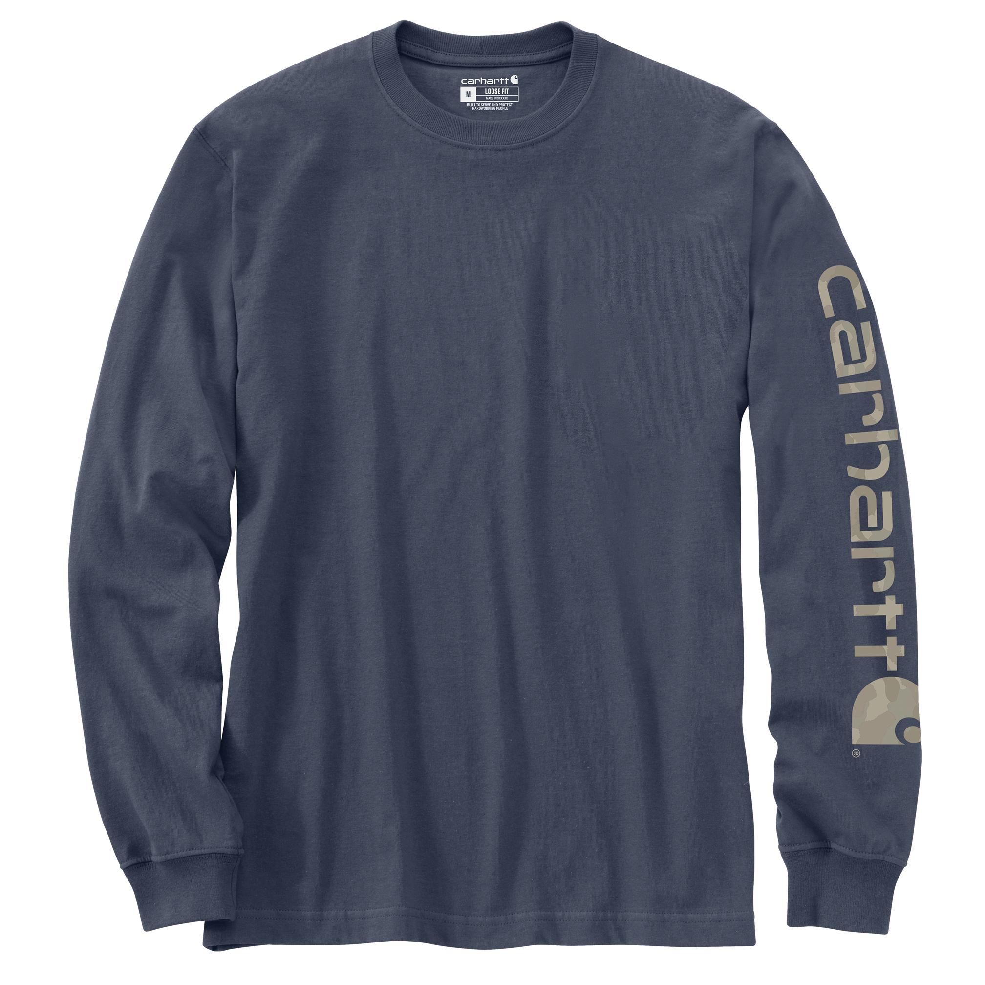 Carhartt Men's Signature Logo Long Sleeve T-Shirt