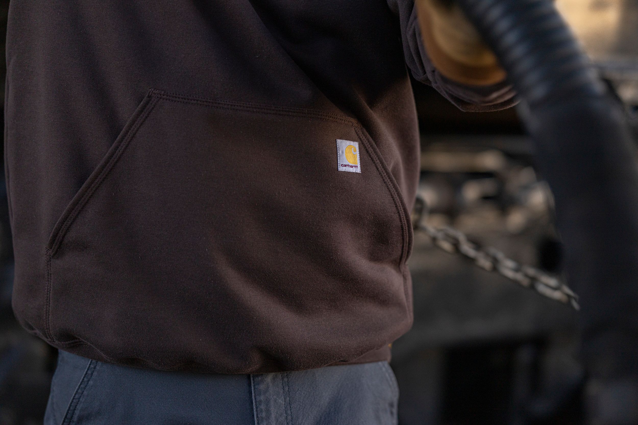 Carhartt Men's Logo Sleeve Pullover Hoodie