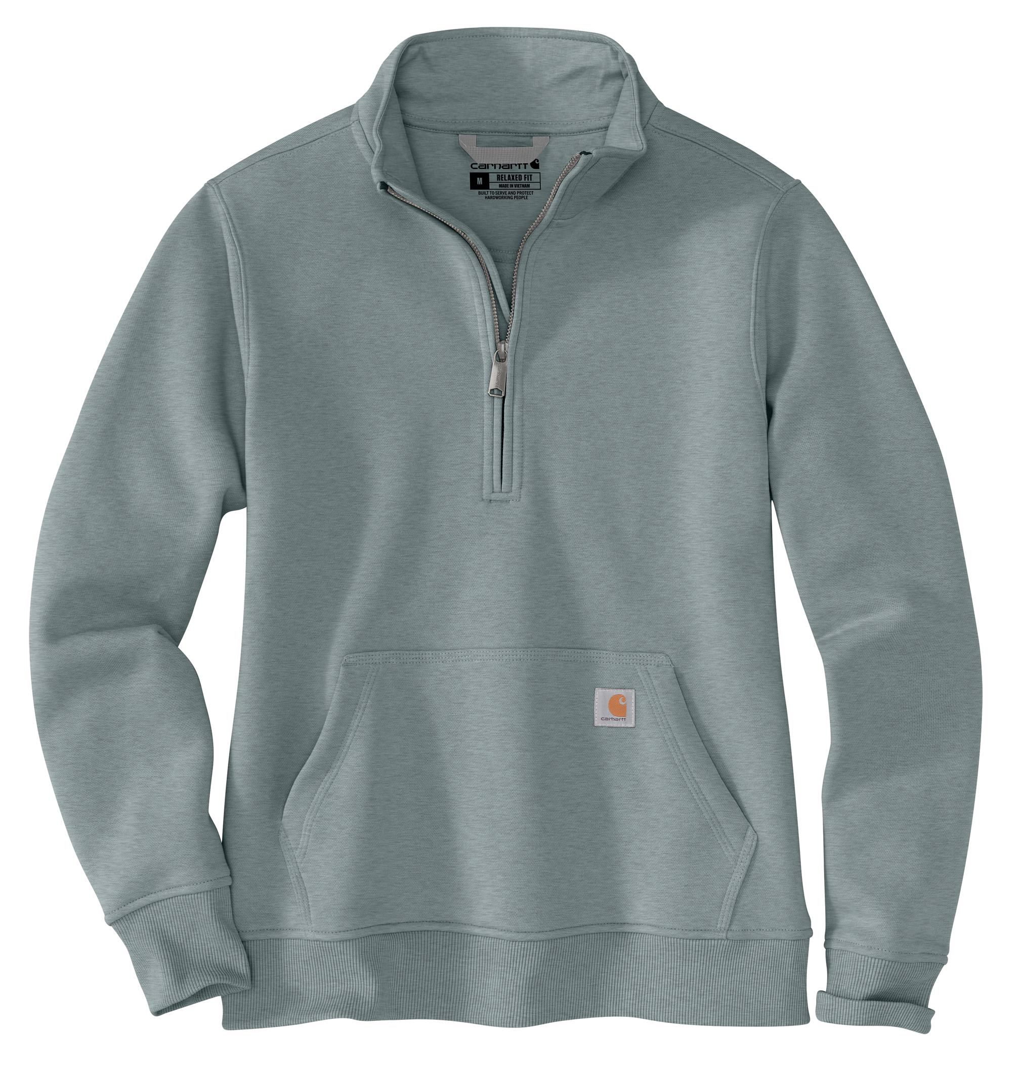 Carhartt Women's Relaxed Fit Mock Neck 1/4 Zip Sweater