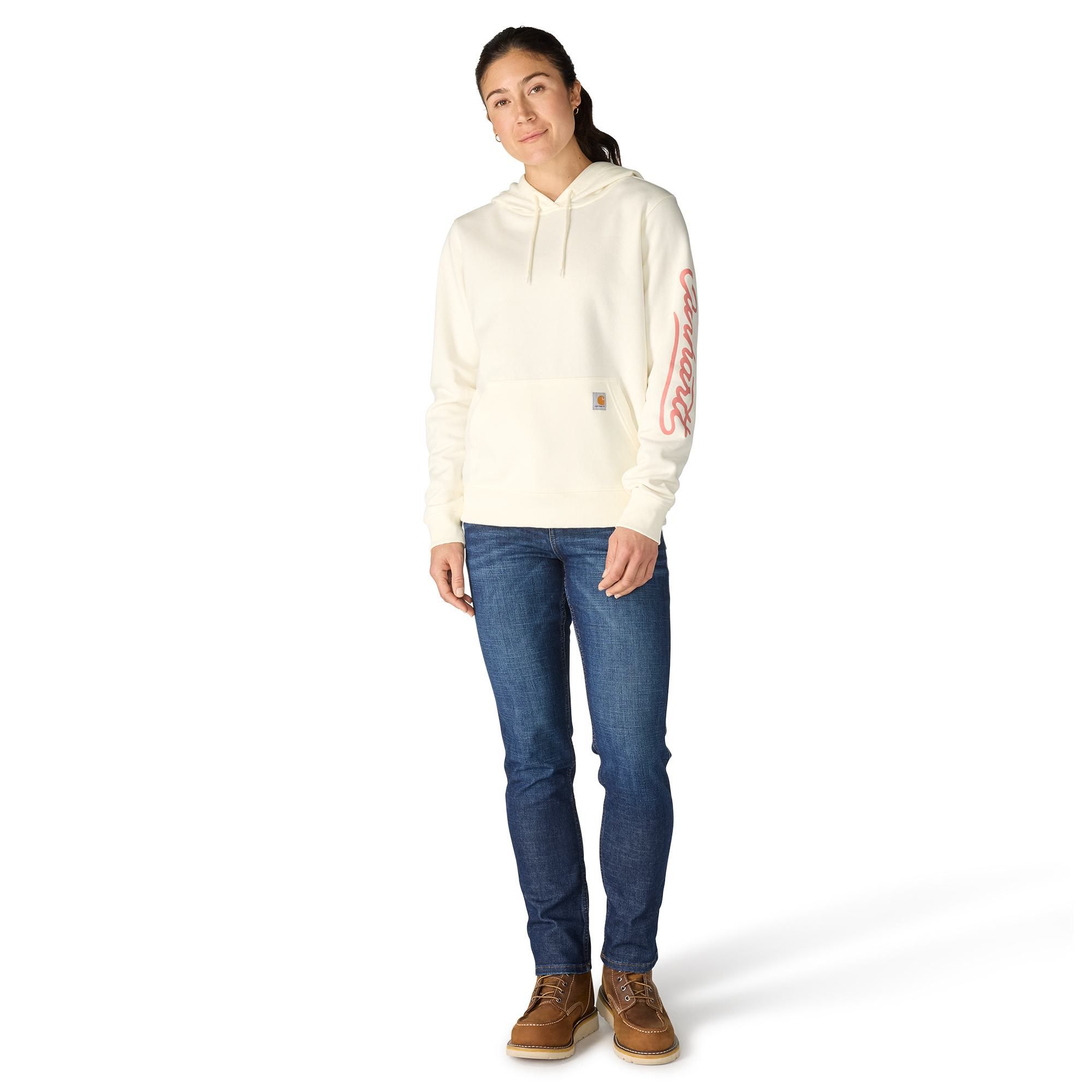 Carhartt Women's Sawyer Script Cotton-Blend Fleece Hoodie