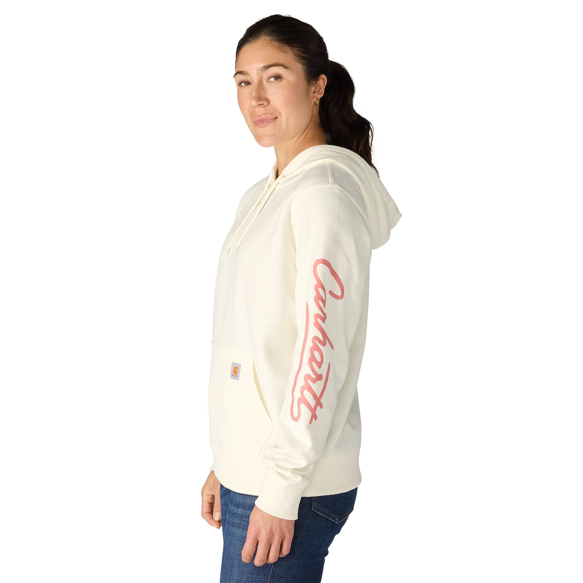 Carhartt Women's Sawyer Script Cotton-Blend Fleece Hoodie