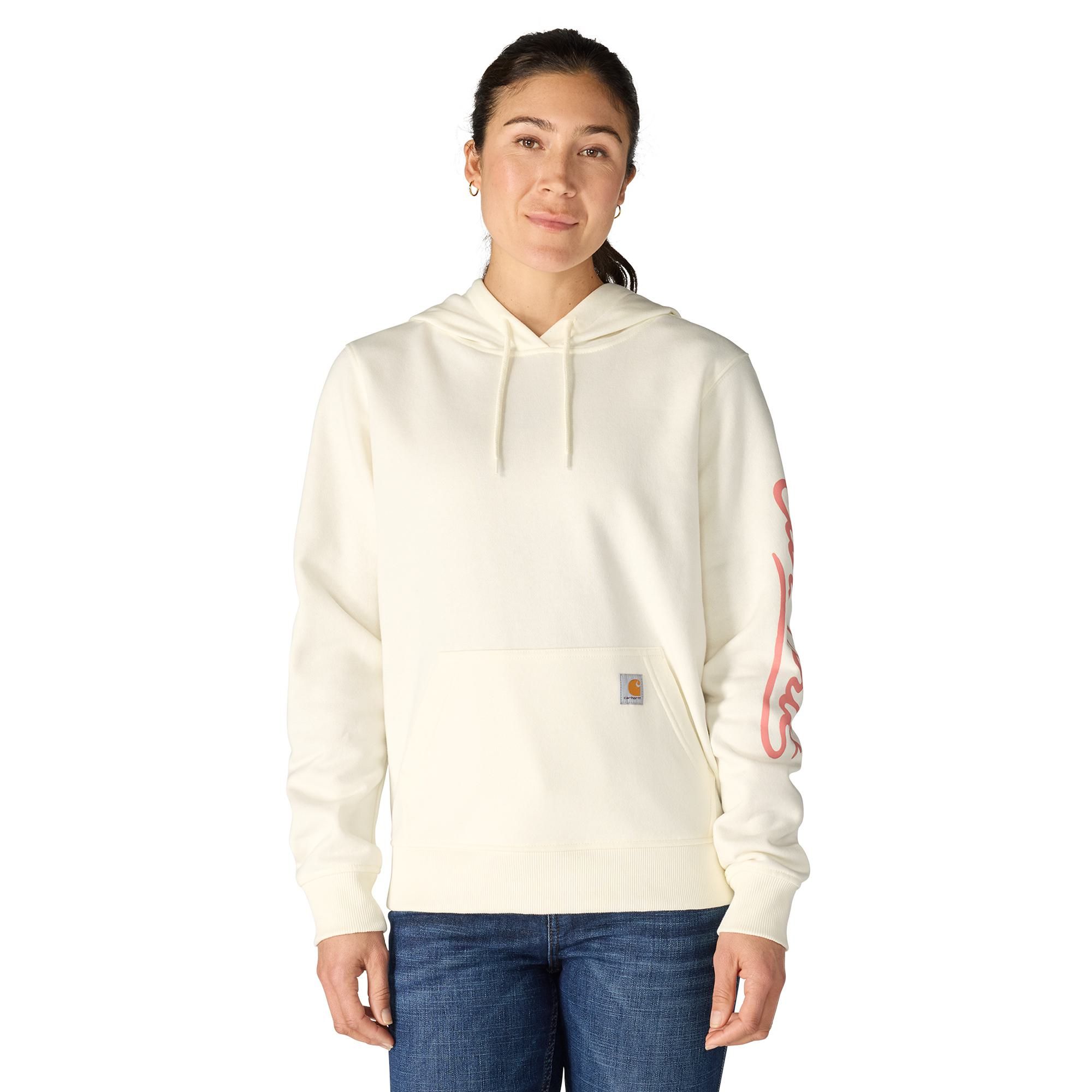 Carhartt Women's Sawyer Script Cotton-Blend Fleece Hoodie