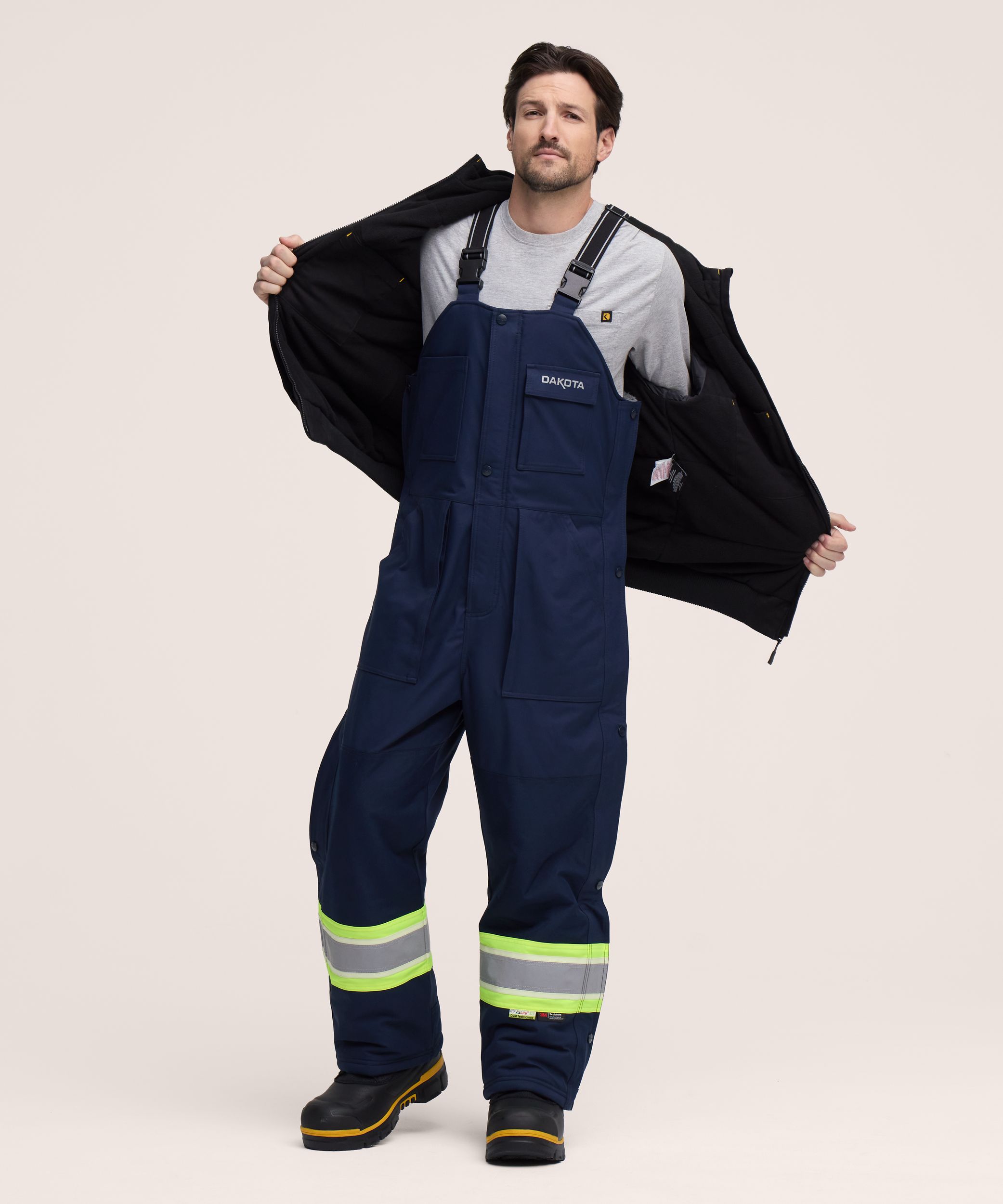 Dakota WorkPro Series Men's Vizlite T-MAX Heat Lined Bib Overalls