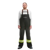 Grundens Men's Neptune CSA Approved Class 1 Rain Bib Overalls Front_Flat
