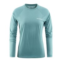 Grundens Women's Salmon Tailscape Long Sleeve Tech T-Shirt Front_Flat