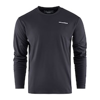 Grundens Men's Bait Ball Graphic Long Sleeve Tech T-Shirt Front_Flat