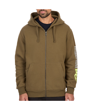 Timberland PRO Men's Front Zip Sleeve Logo Hoodie